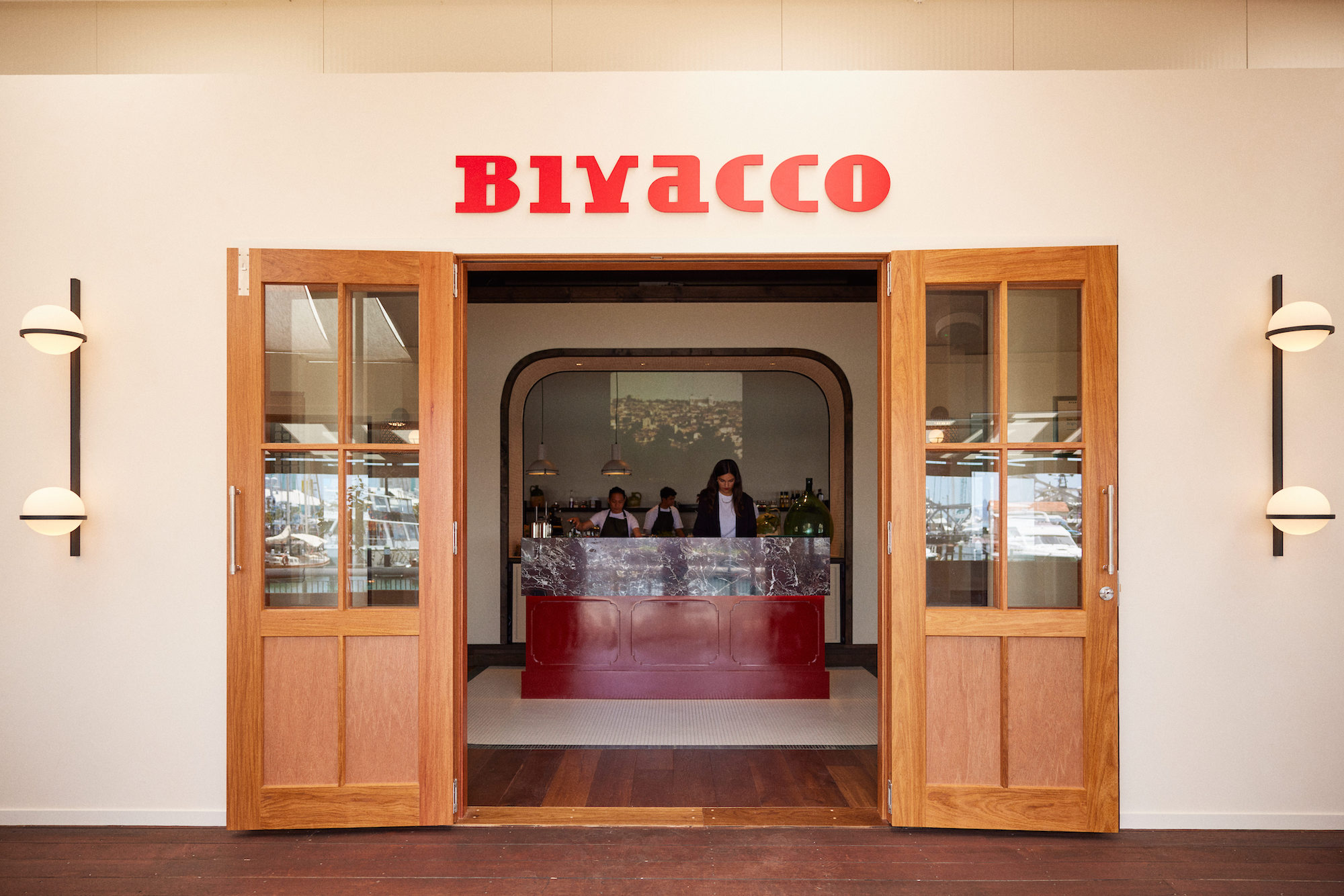 Bivacco on Auckland's Viaduct.