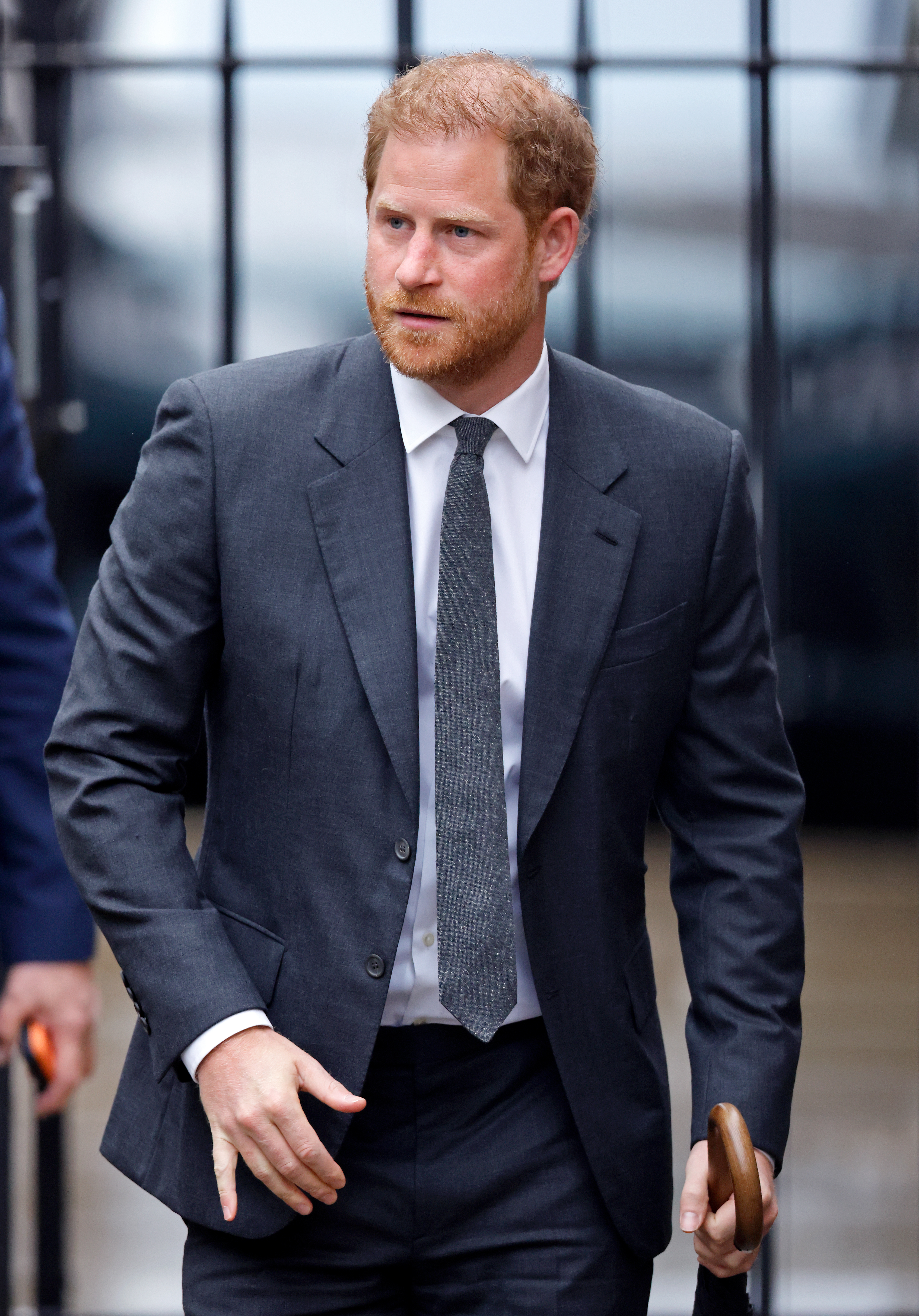 Prince Harry, Duke of Sussex arrives at the Royal Courts of Justice last month in London. Photo / Getty Images