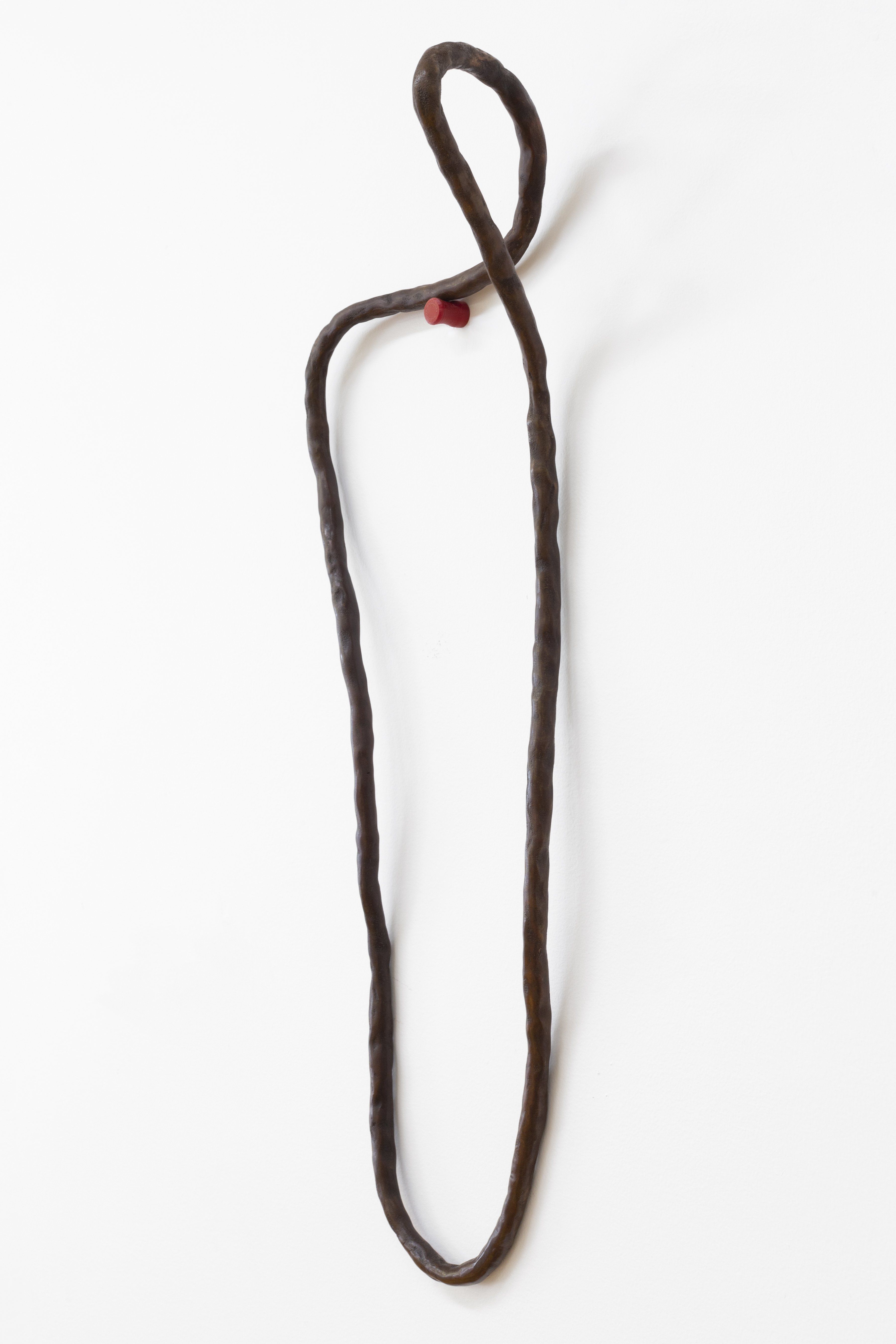 Hannah Valentine, 'Bodyform (feel secure love technology)', 2022, cast bronze translucent blue PETG, 580mm x 280mm x 15mm. Photo / Cheska Brown