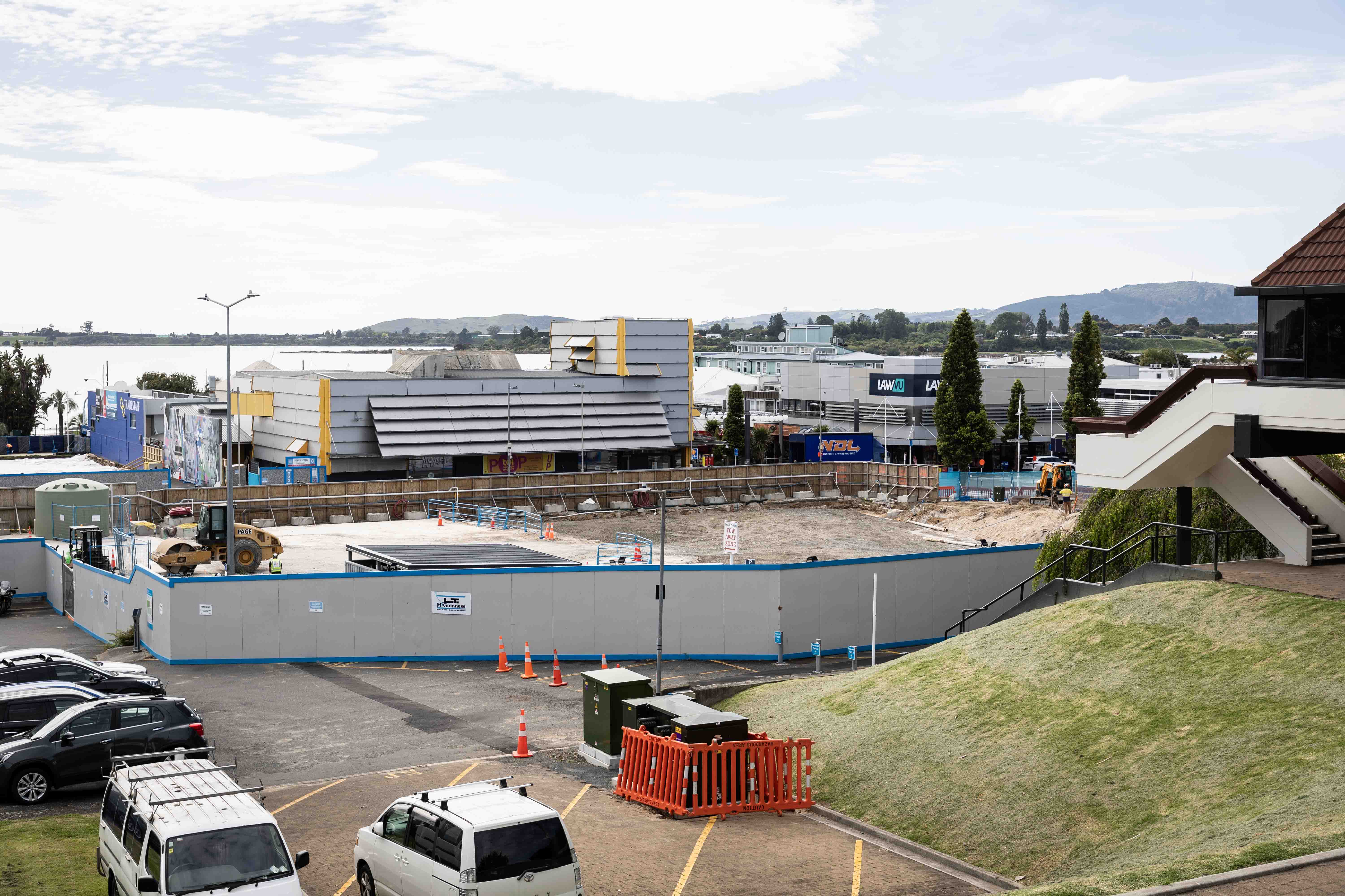 Tauranga's future civic precinct Te Manawataki o Te Papa site as it looks today.  Photo / Alex Cairns