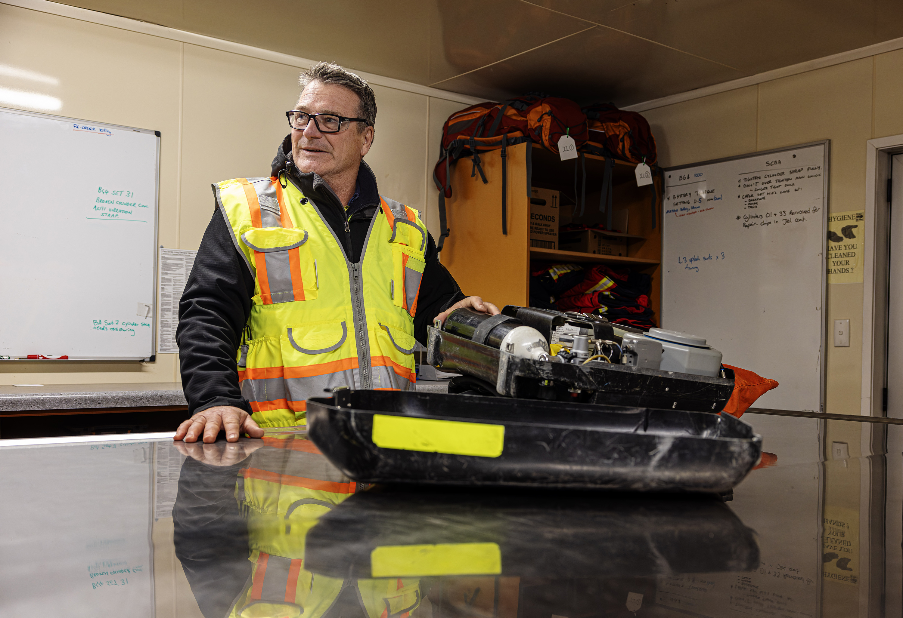 Brett Sims is a fitter who is currently the acting mines rescue co-ordinator at OceanaGold's Waihī operations. Photo / Mike Scott