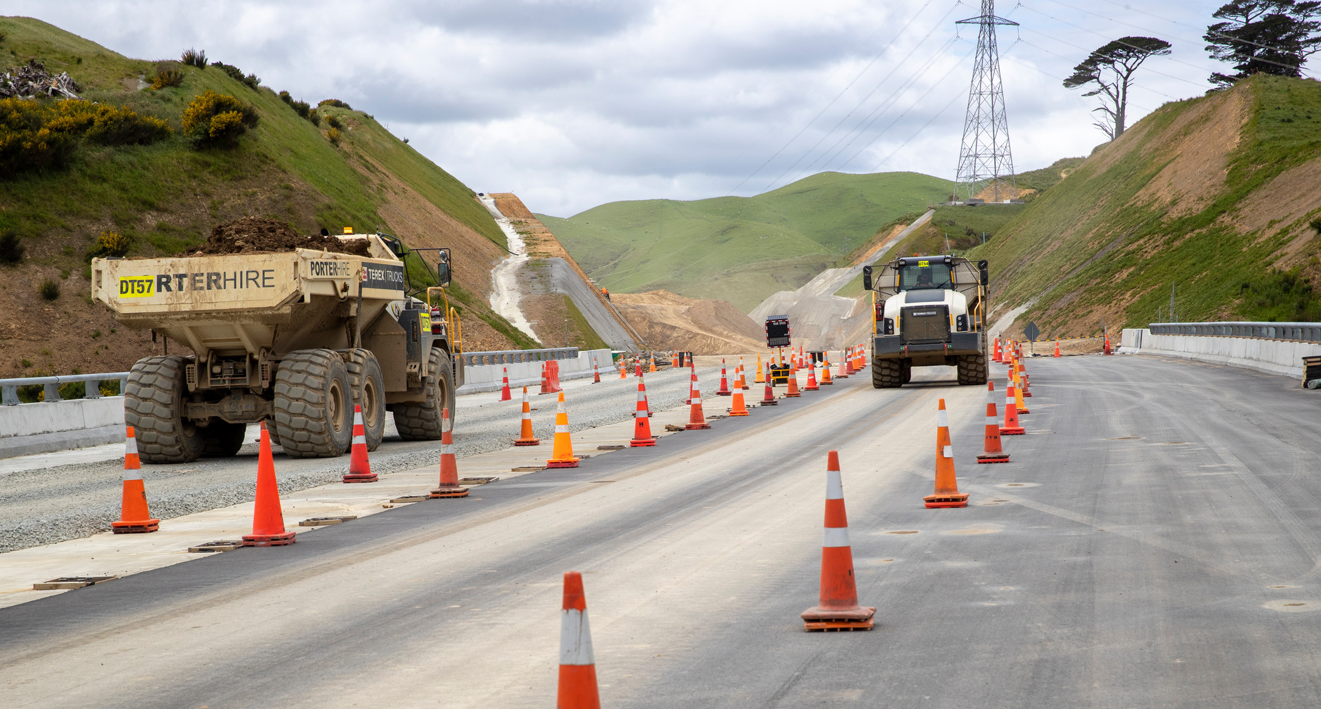 Transmission Gully under construction in November 2020. Photo / Mark Mitchell