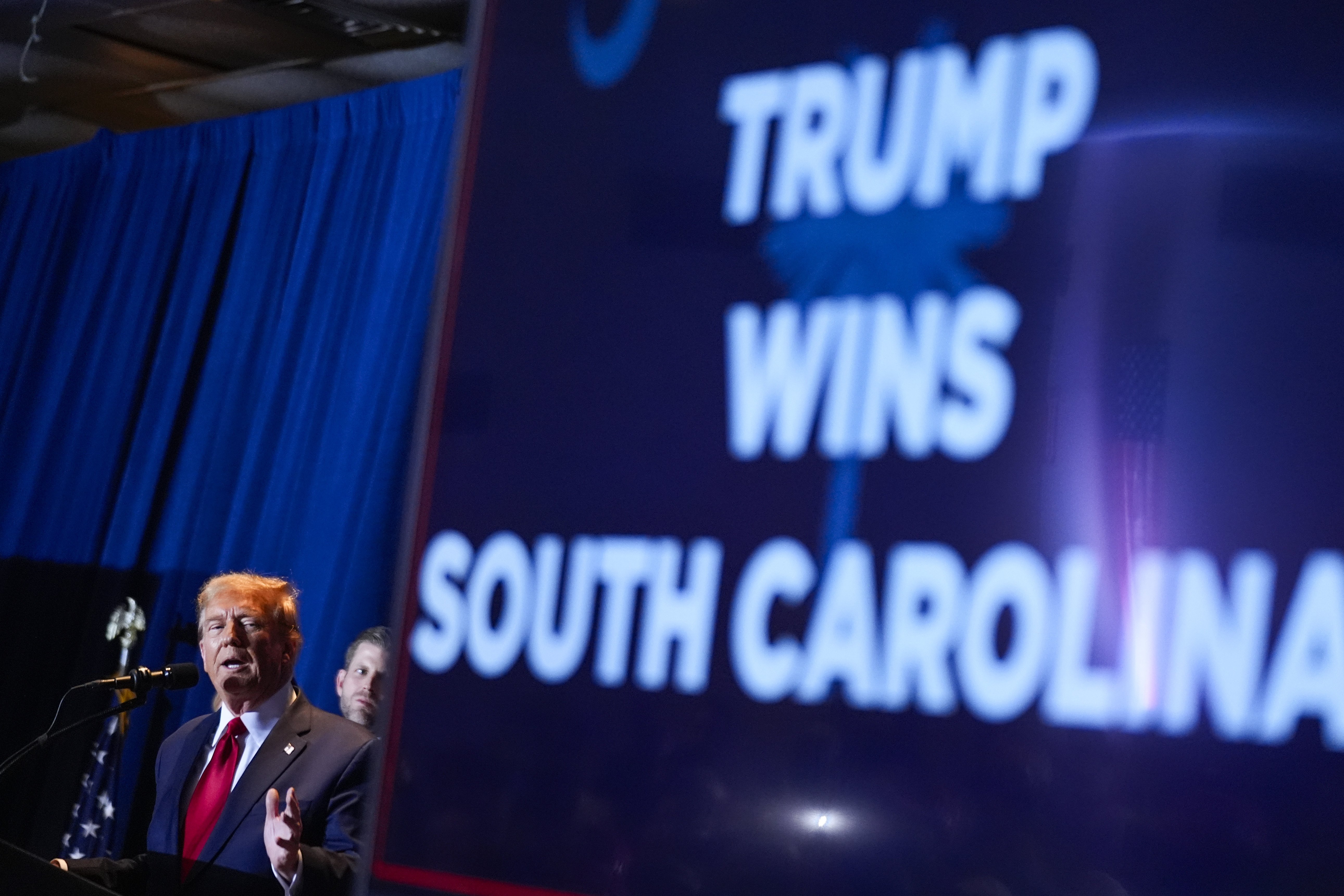 Donald Trump won South Carolina, beating Nikki Haley in her home state. Photo / AP