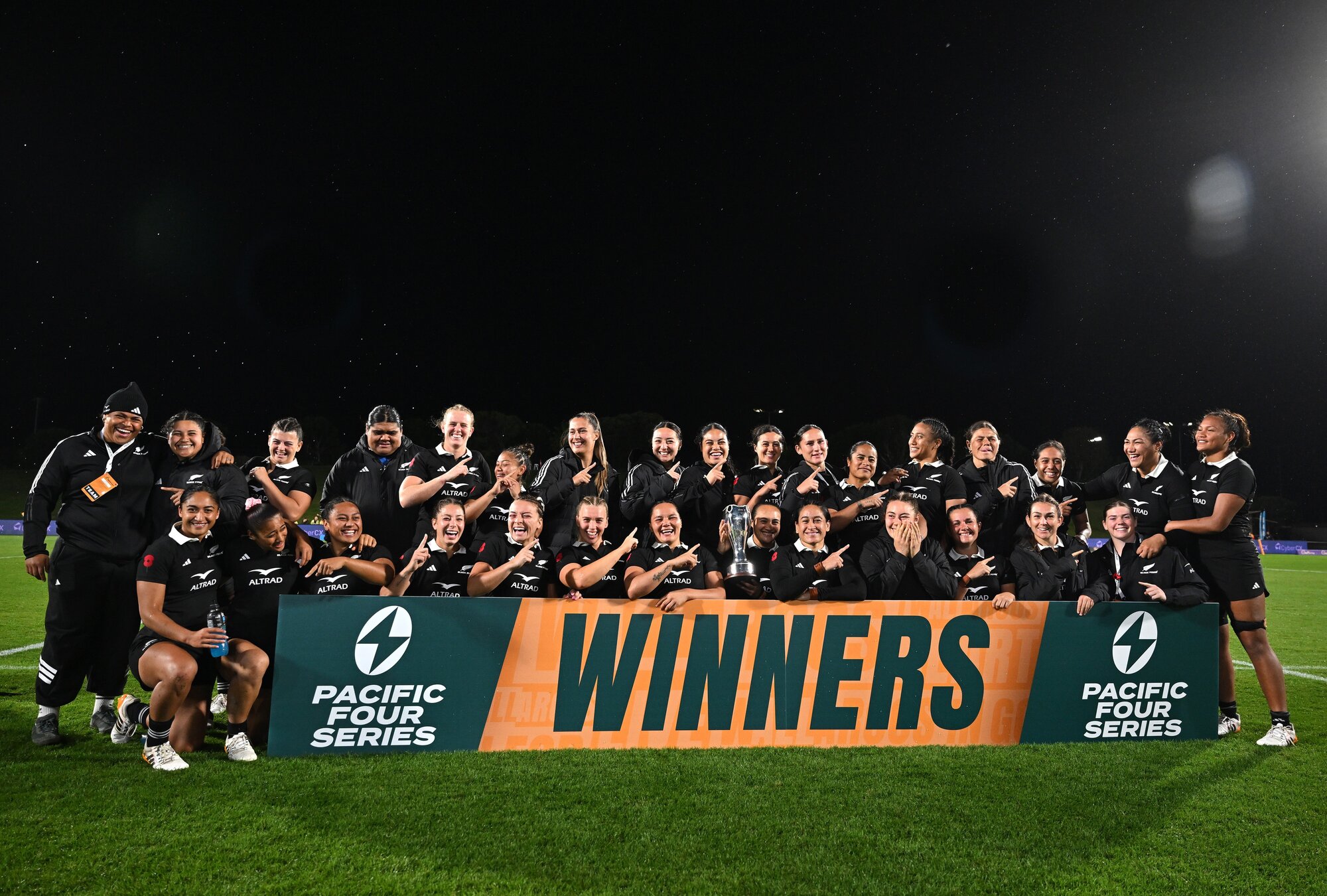 The Black Ferns retained the Pacific Four Series title with three wins in as many tests. Photo / Photosport