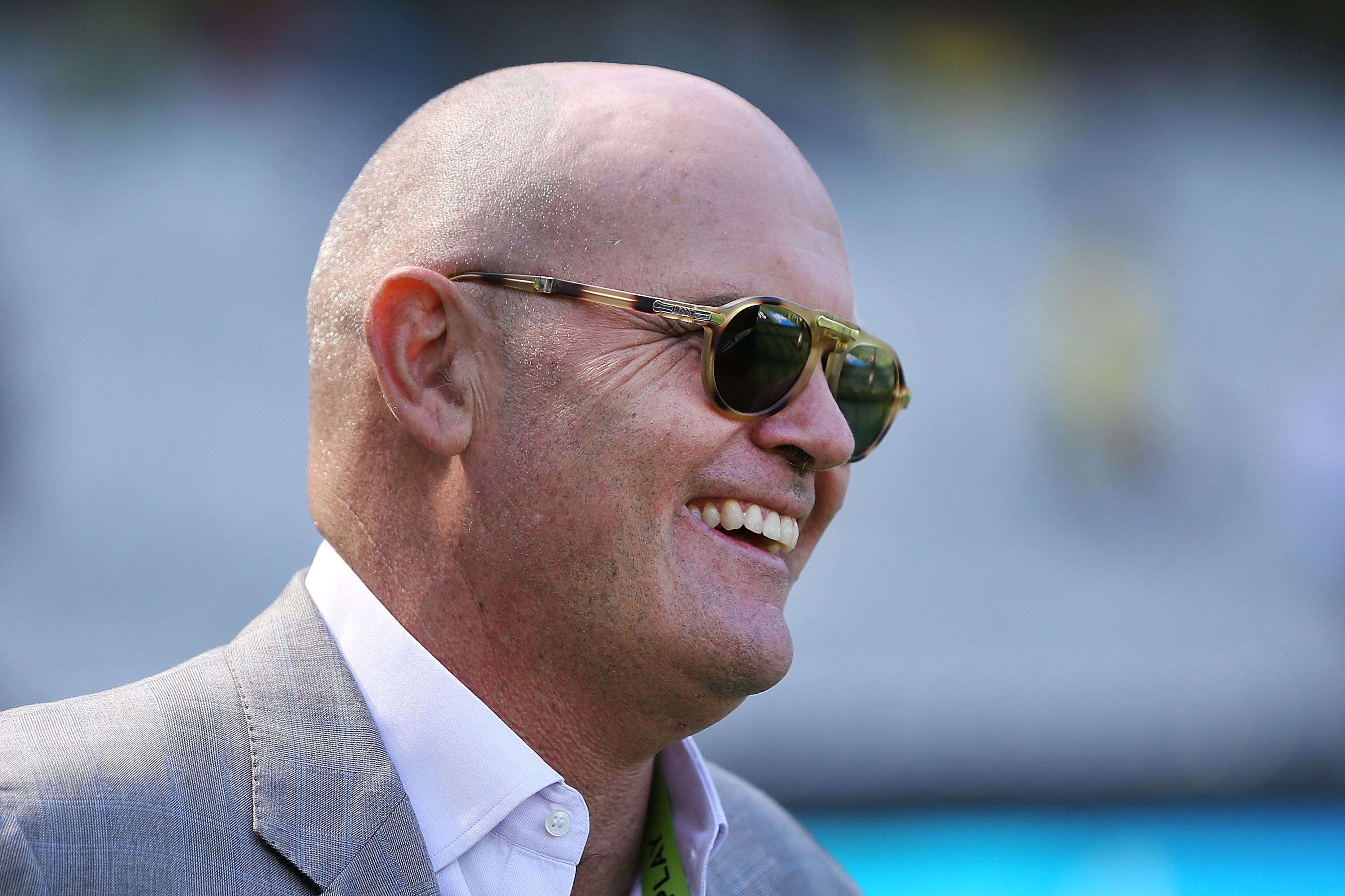 A dream come true: Martin Crowe at the final. 