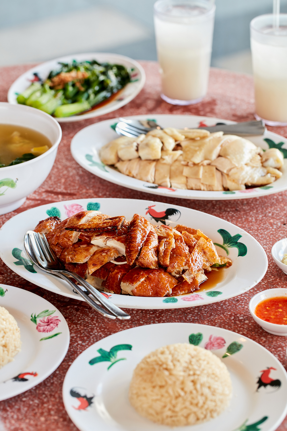 Wee Nam Kee is famous for its Hainanese chicken rice. Photo / Babiche Martens