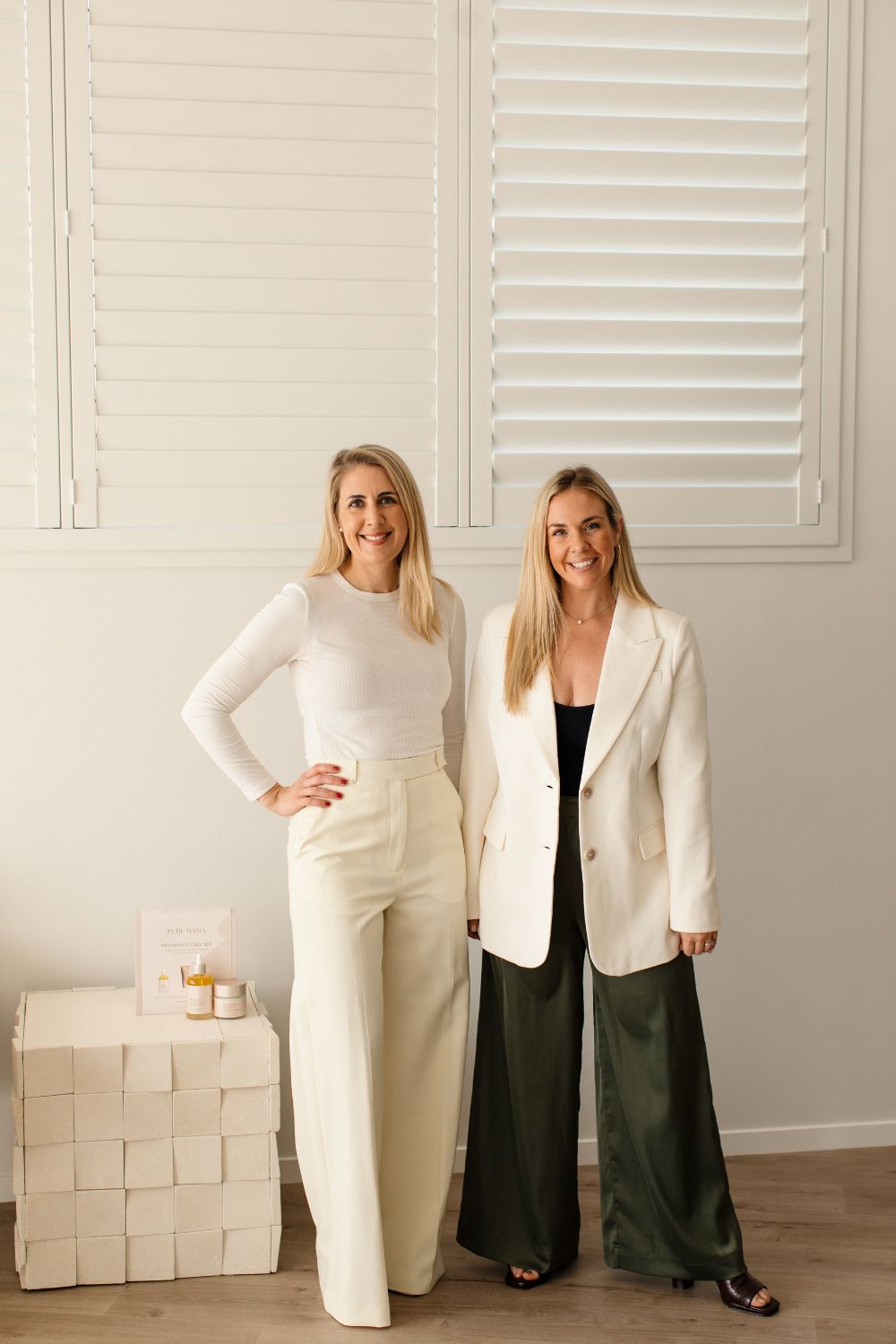 For these four sister duos, mixing business and family life has been easy. Pictured: Yasmin Shepherd and Lara Henderson of Pure Mama. Photo / Supplied