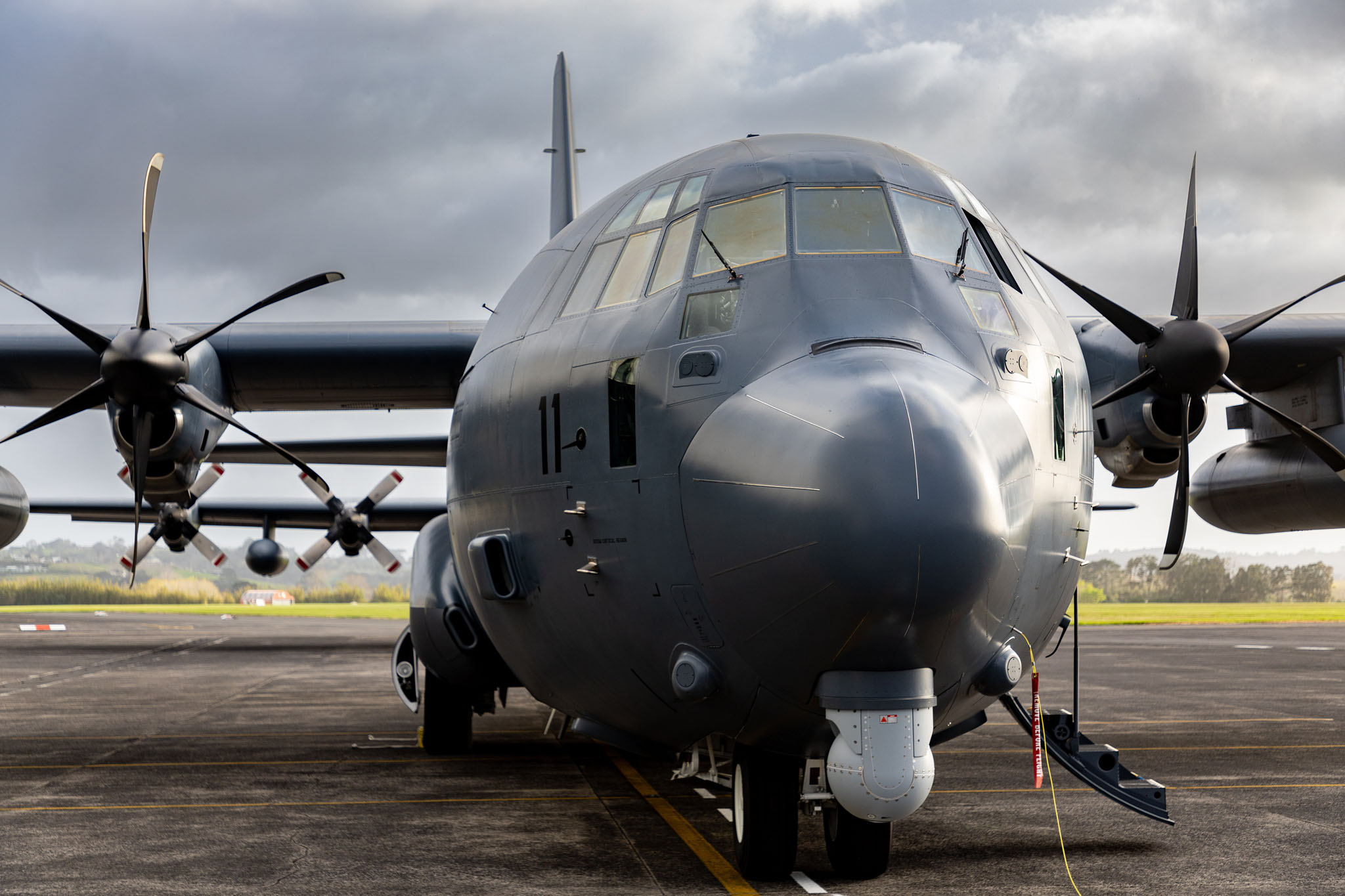 The newly arrived Lockheed Martin C-130J Hercules. Photo / Michael Craig