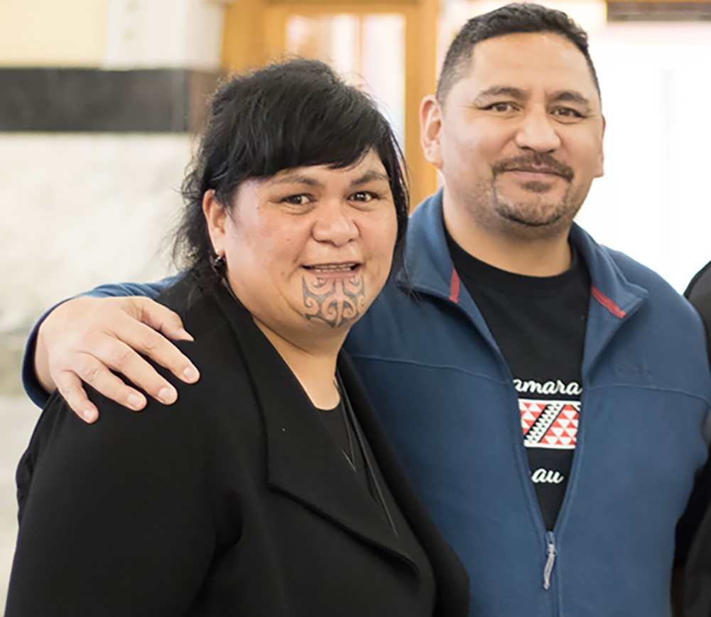 Nanaia Mahuta and husband Gannin Ormsby. Photo / Supplied