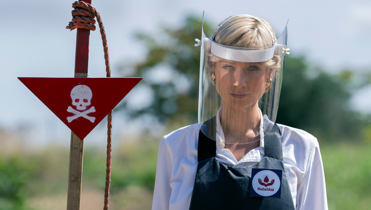 Treading carefully: Elizabeth Debicki stars as Diana in the last months of her life. Photo / Supplied