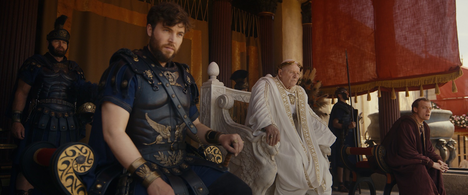 Vespasian's macro view of the Empire influences his every move. Photo / Amazon MGM Studios