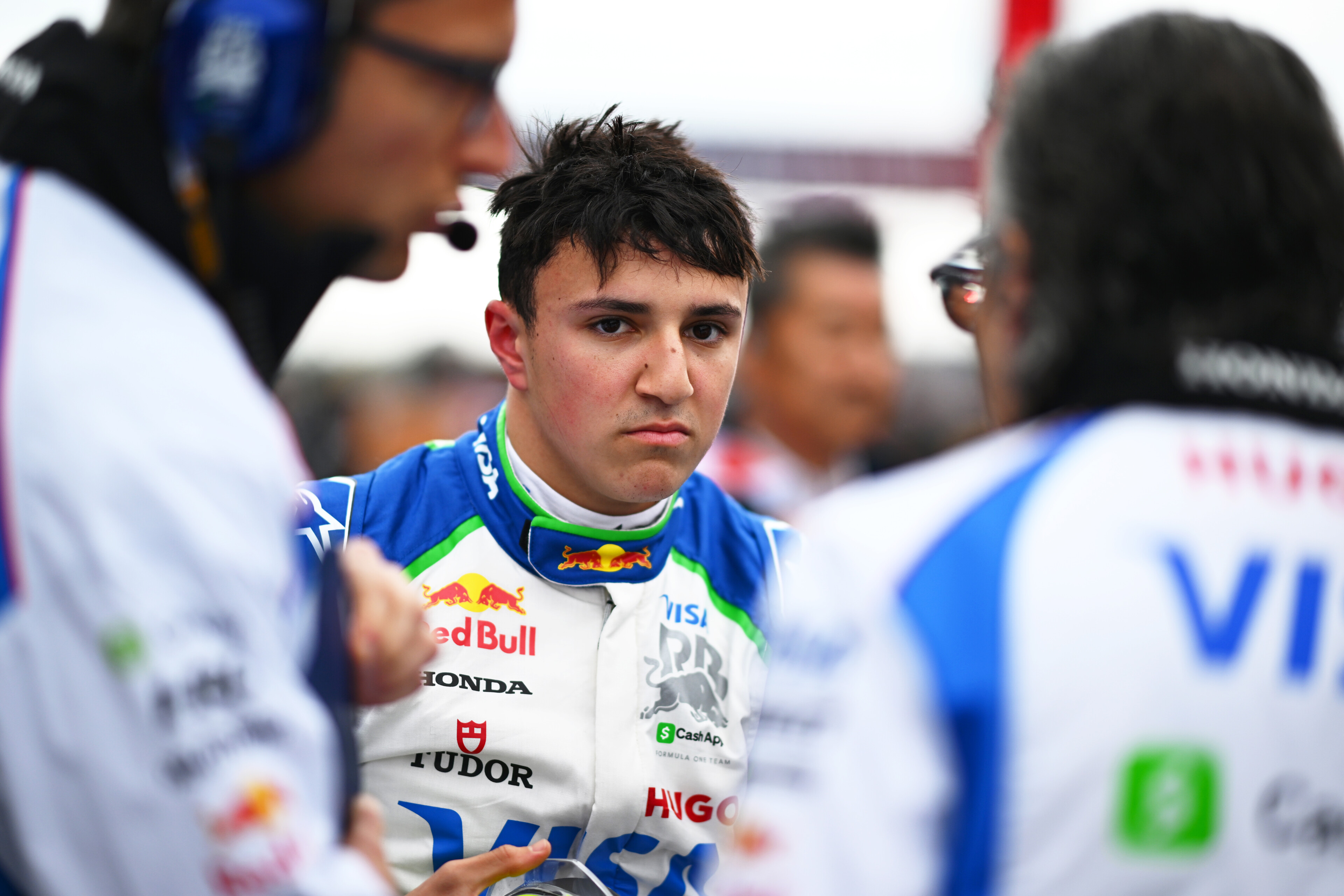 Isack Hadjar at the F1 Grand Prix of Japan at Suzuka Circuit on April 06 in Suzuka, Japan.
