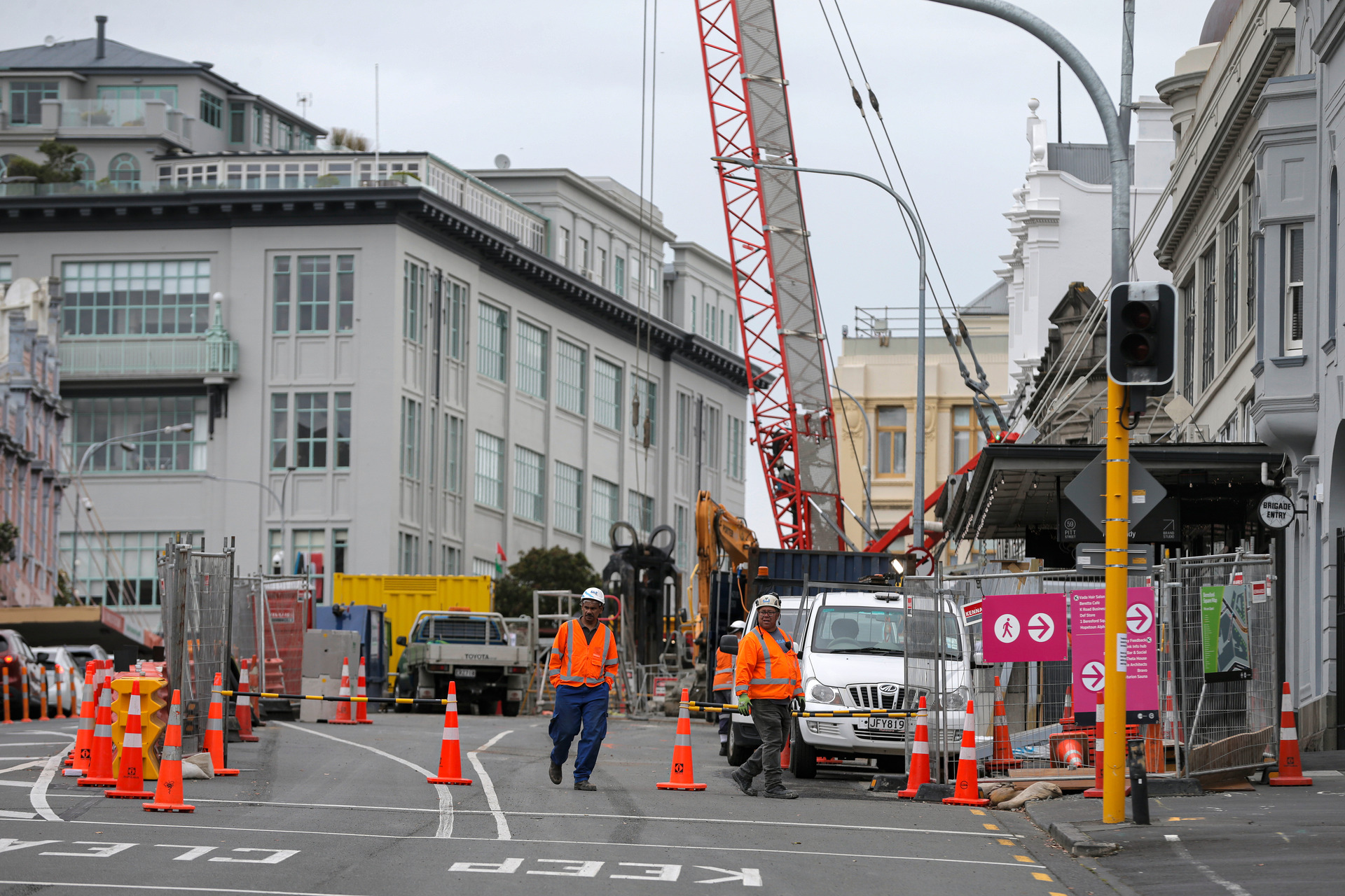K Rd businesses have endured years of disruption from work on the City Rail Link. Photo / Alex Burton