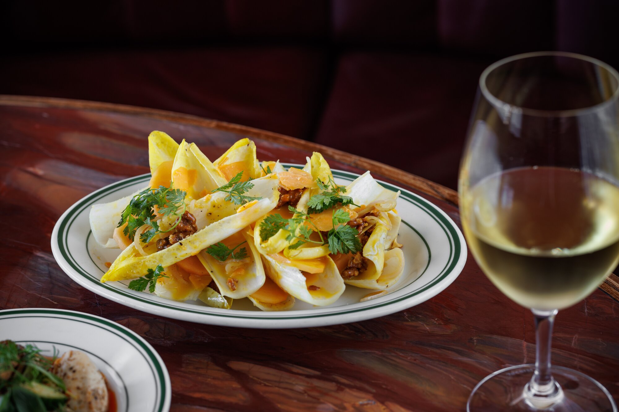 The endive salad on the menu at Lilian. Photo / Babiche Martens