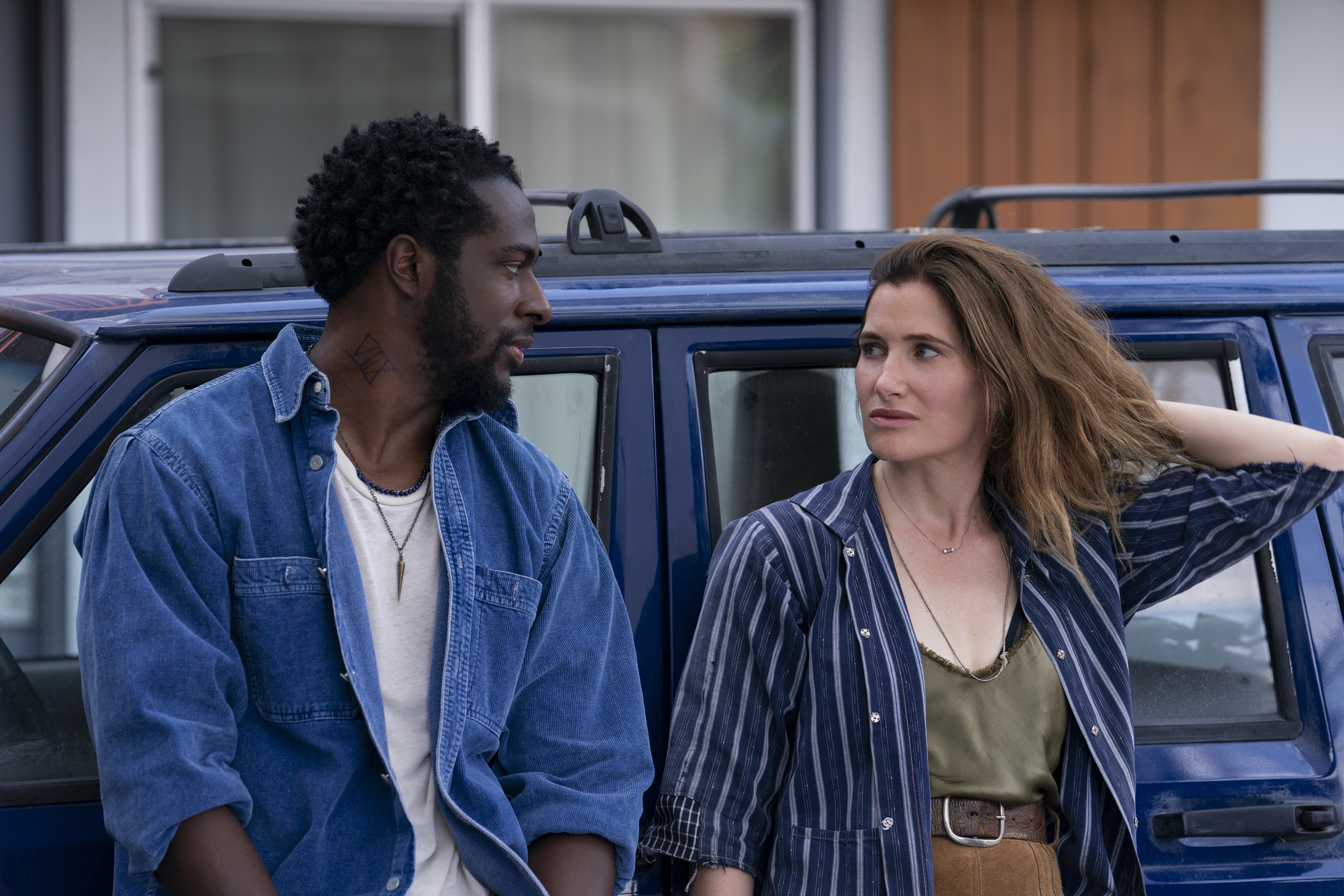 Quentin Plair as Danny Kincade and Kathryn Hahn as Clare in 'Tiny Beautiful Things'. Photo / Jessica Brooks, Hulu                             