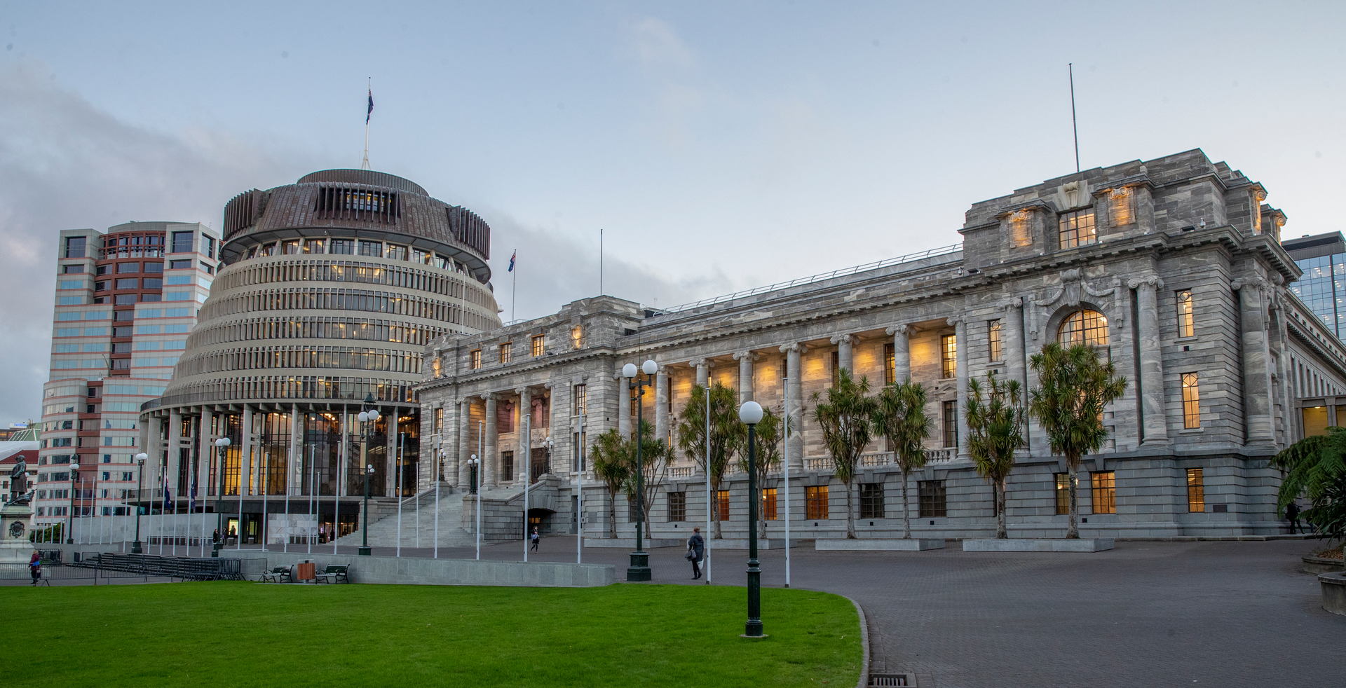 The Beehive and Parliament building. Photo / NZME