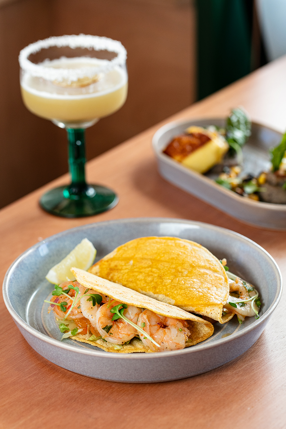 The prawn tacos at Mexican restaurant De Nada in Mt Eden. Photo / Babiche Martens