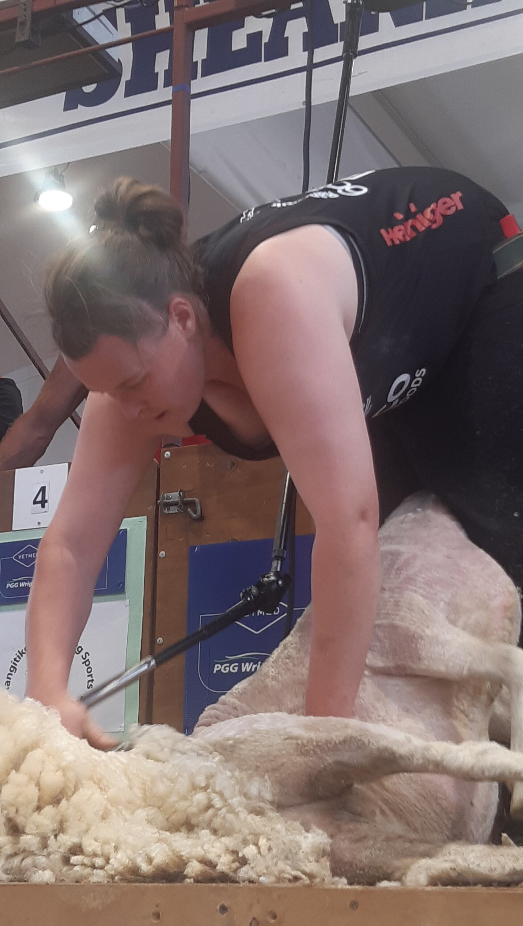 Laura Bradley's recent wins make her one of the most successful females ever in senior shearing competition. Photo / SSNZ