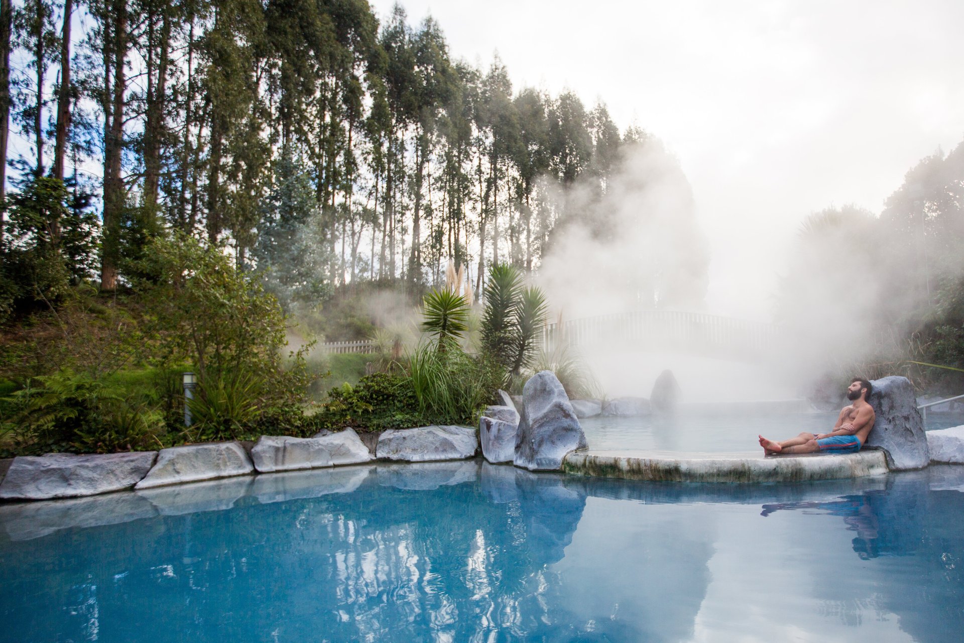 Taupo's hot pools, such as Wairakei Terraces, make it a perfect winter destination. Photo / Felicity Witters