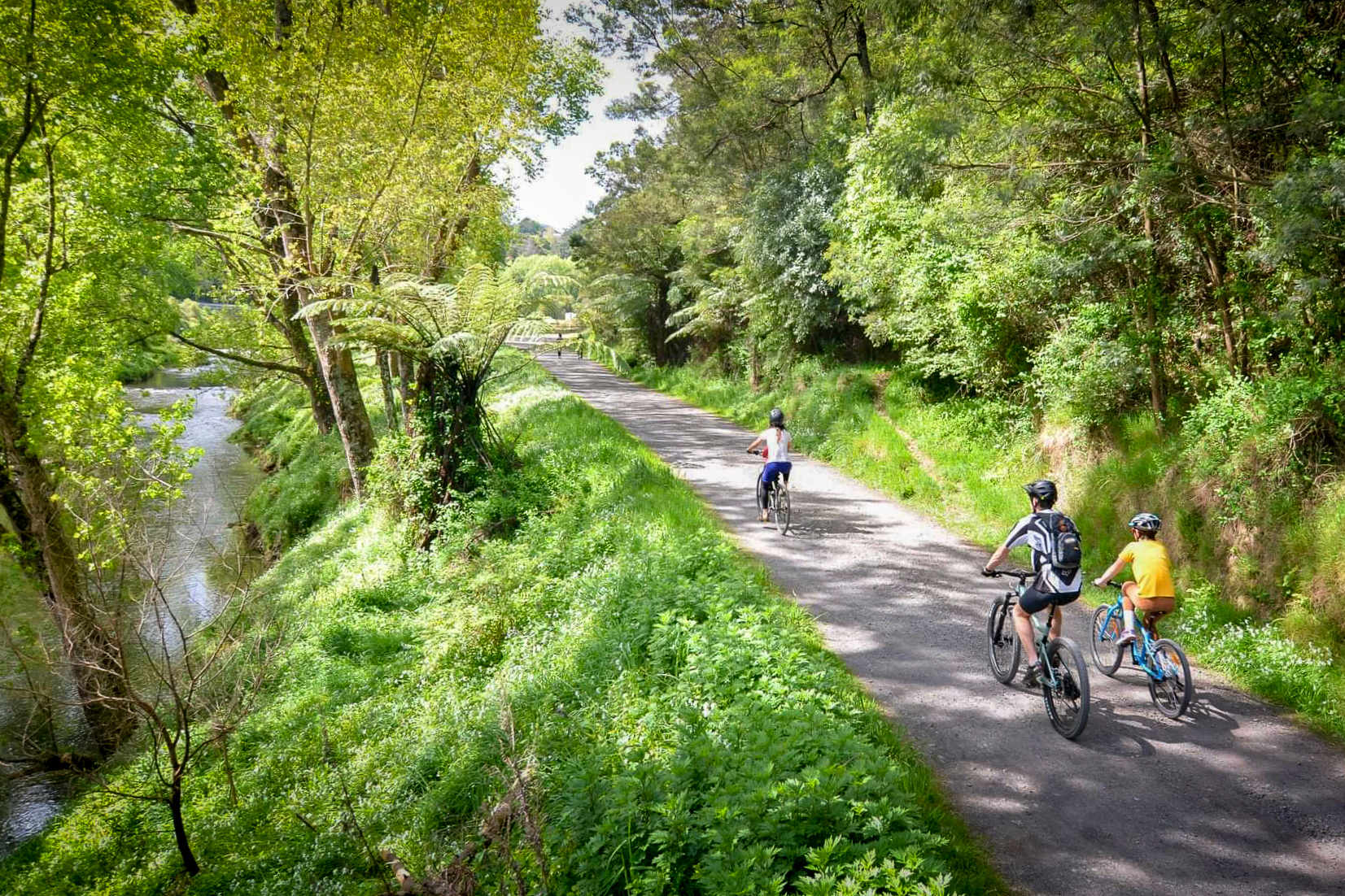Throughout Paeroa to Waihi, ride through a 1100-metre-long dimly lit rail tunnel. Photo / Outdoor Kid