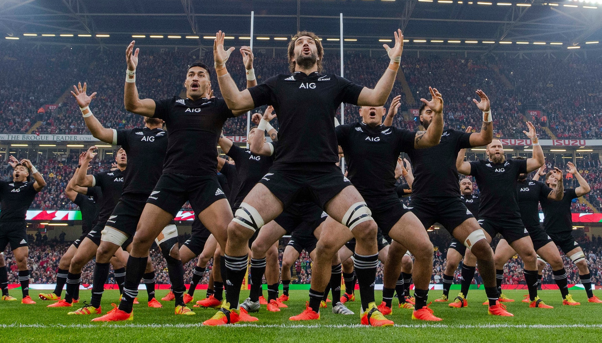 The All Blacks haka. Photo / Photosport
