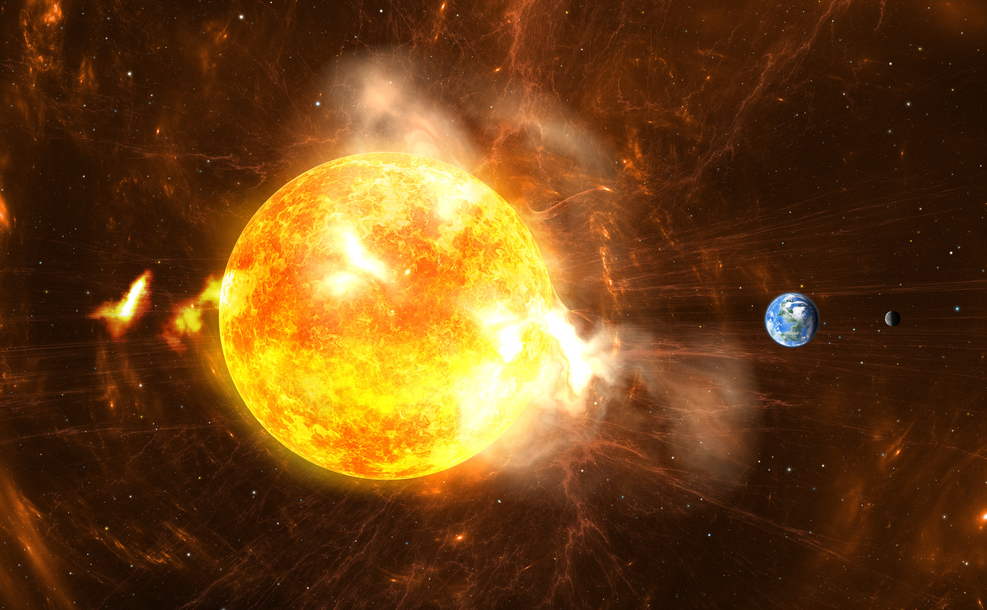 Coronal mass ejections - eruptions of gas and magnetised material from the sun - have the potential to wreak havoc on satellites and disrupt radio transmissions. Photo / 123RF