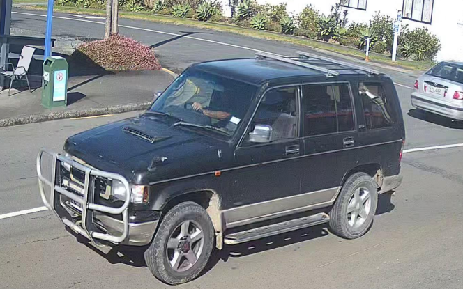 Police want to hear about any sightings of a green and gold 4-wheel drive SUV vehicle with the number plate LCP129 in the area. Photo / Police