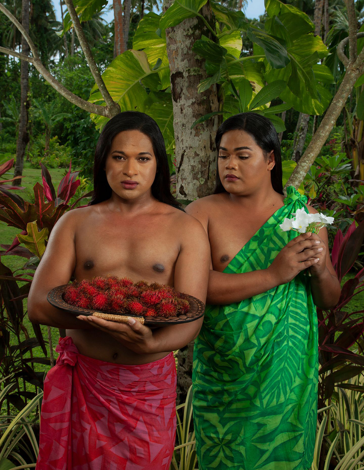 Two Fa'afafine (After Gauguin), 2020, Yuki Kihara. Photo / Supplied