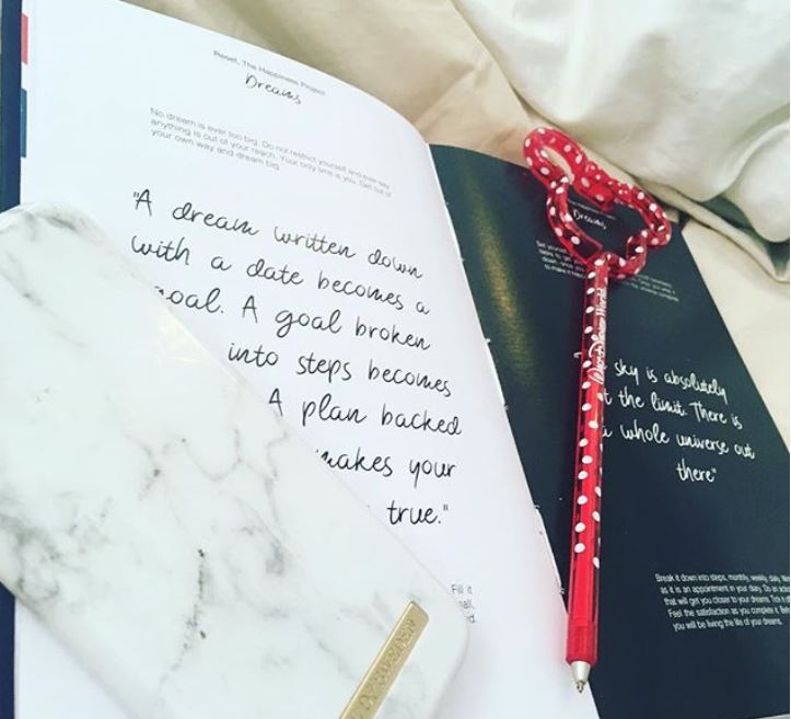 The mother-of-two discovered journaling after keeping a diary to analyse why she was unhappy. Photo / Instagram