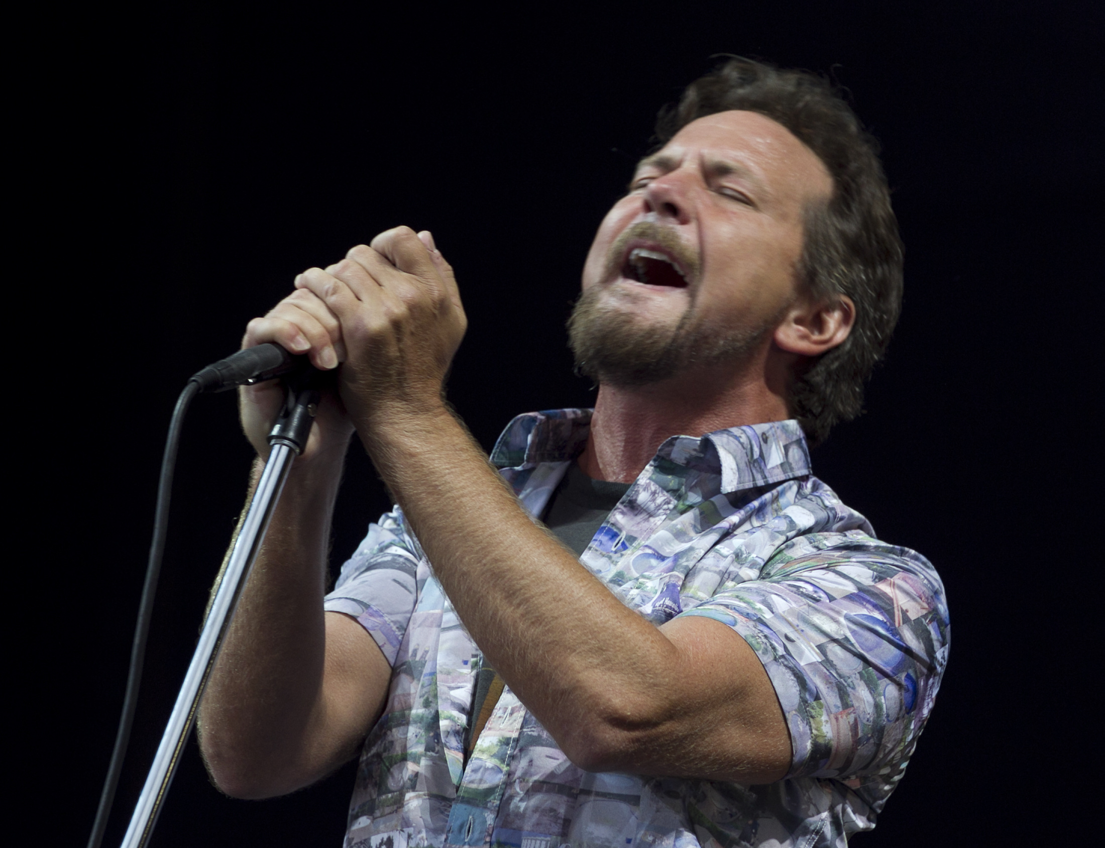 Eddie Vedder performs at the Big Day Out at Western Springs in 2014. Photo / Natalie Slade