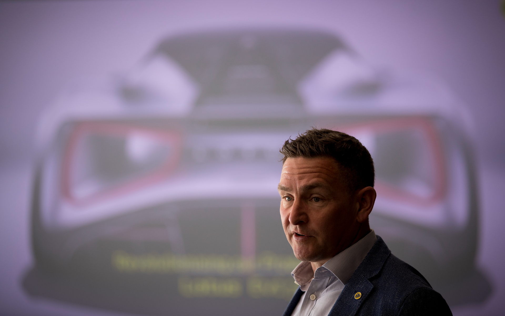 Lotus managing director Matt Windle at Giltrap Group. Photo / Dean Purcell