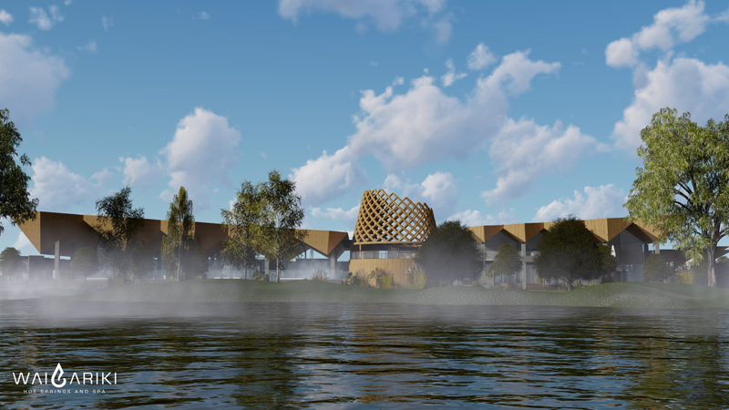 An artists impression of the spa complex. Photo/Supplied