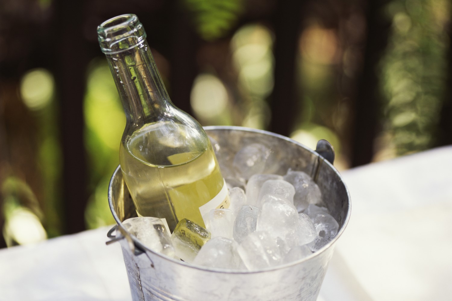 One of the most common ways to chill wine is in an ice bucket. Photo / Getty Images