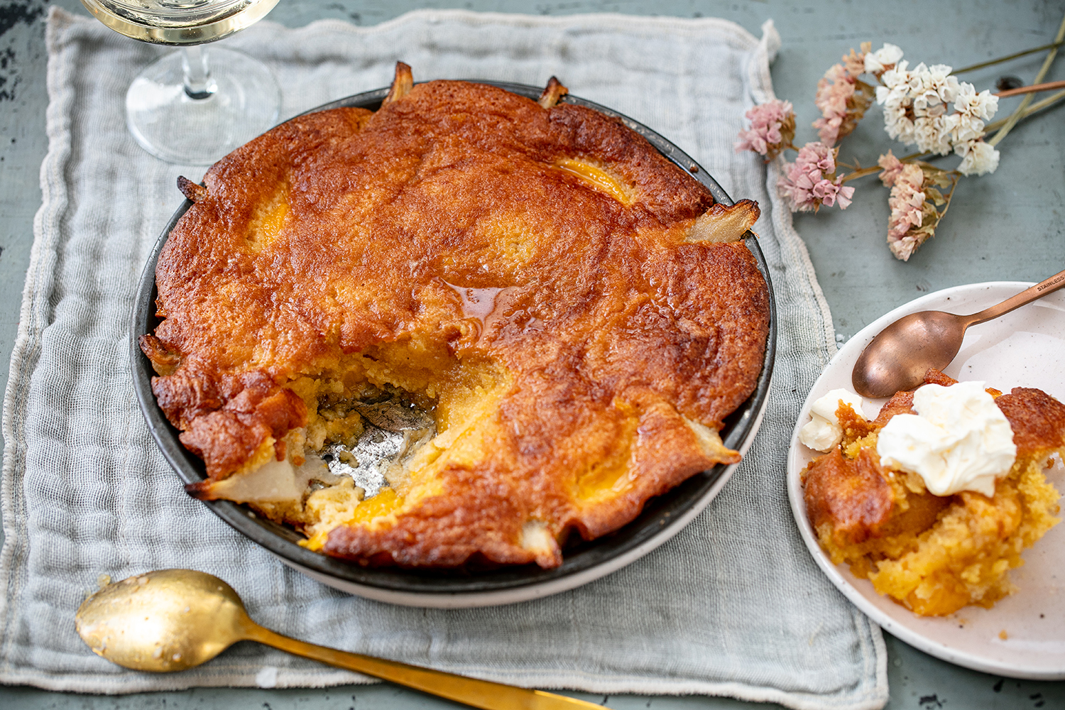 Have this pudding with custard or creme fraiche. Photo / Babiche Martens