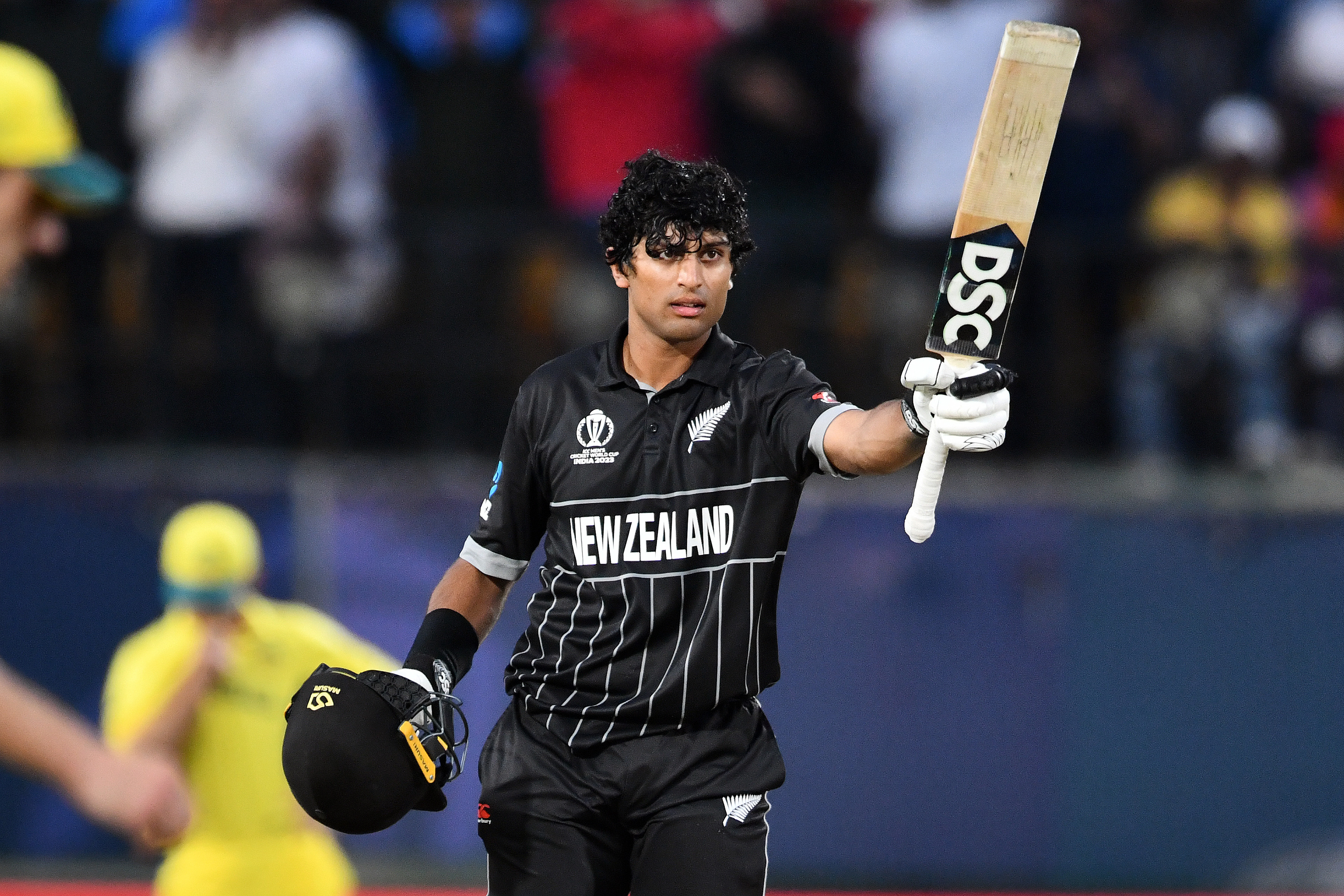 Rachin Ravindra's century against Australia was ultimately in vain. Photo / Photosport