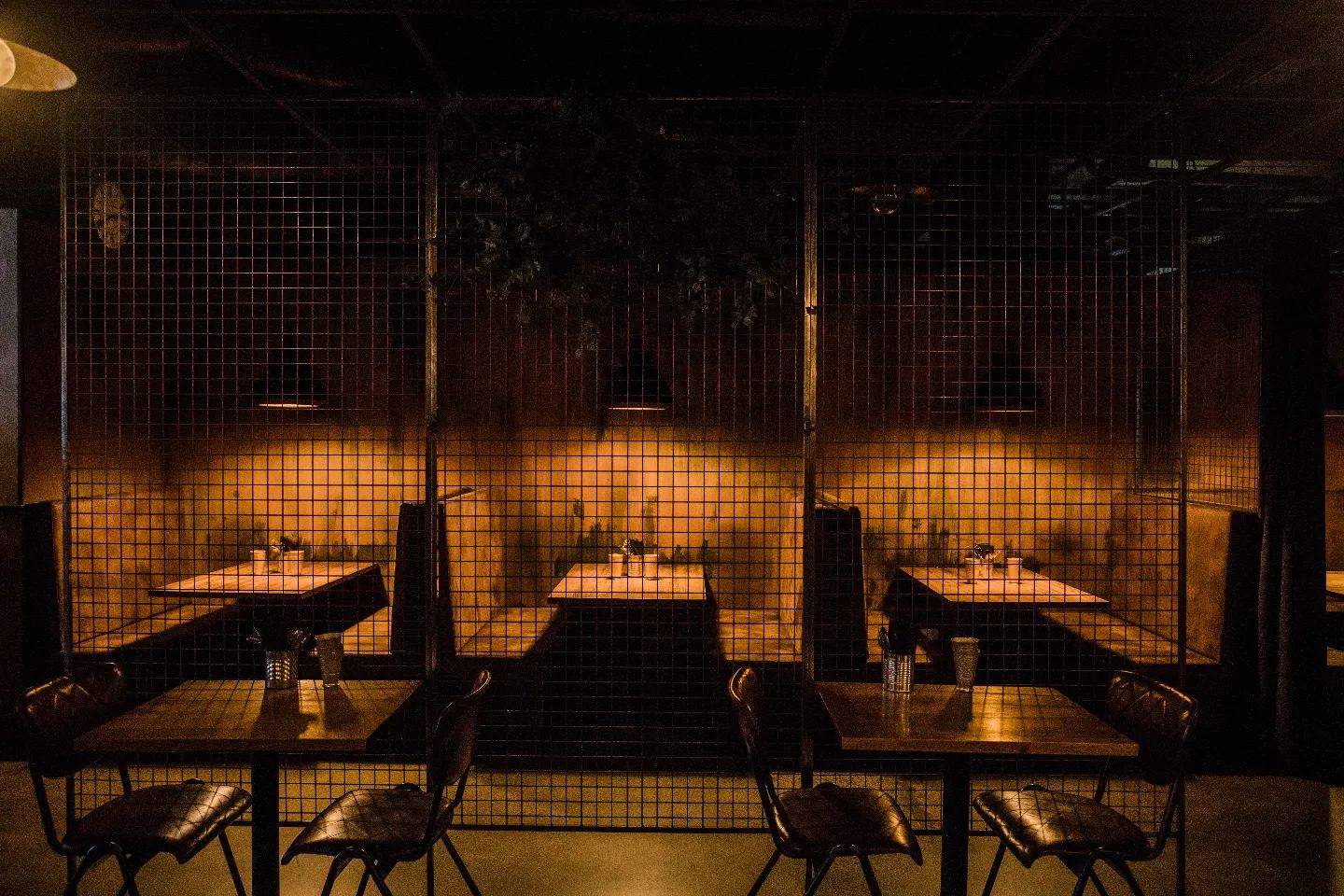 1947’s atmospheric dining room. Photo / @1947.nz