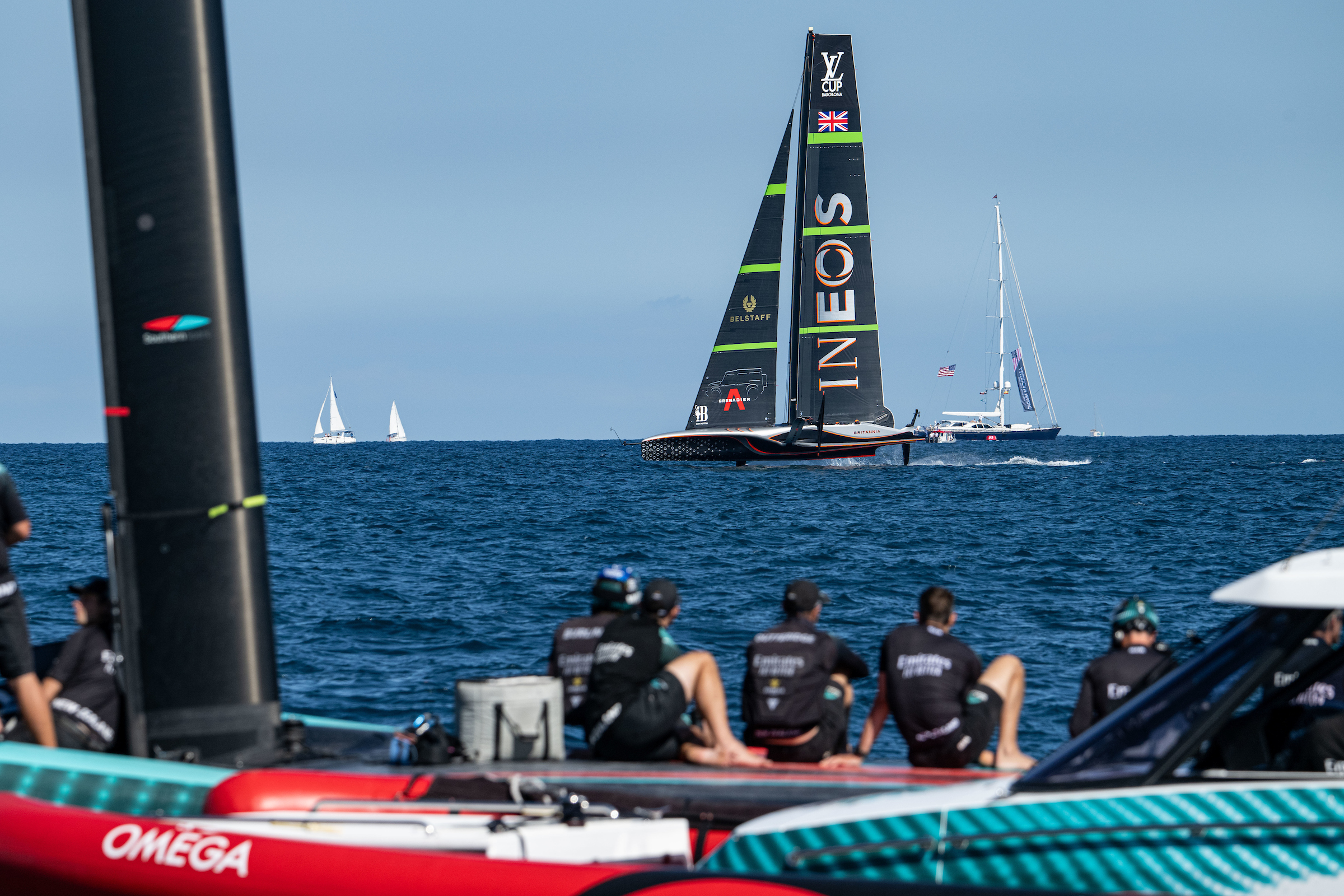 Team New Zealand have been keeping a close eye on the Louis Vuitton Cup final. Photo / Ricardo Pinto, America's Cup