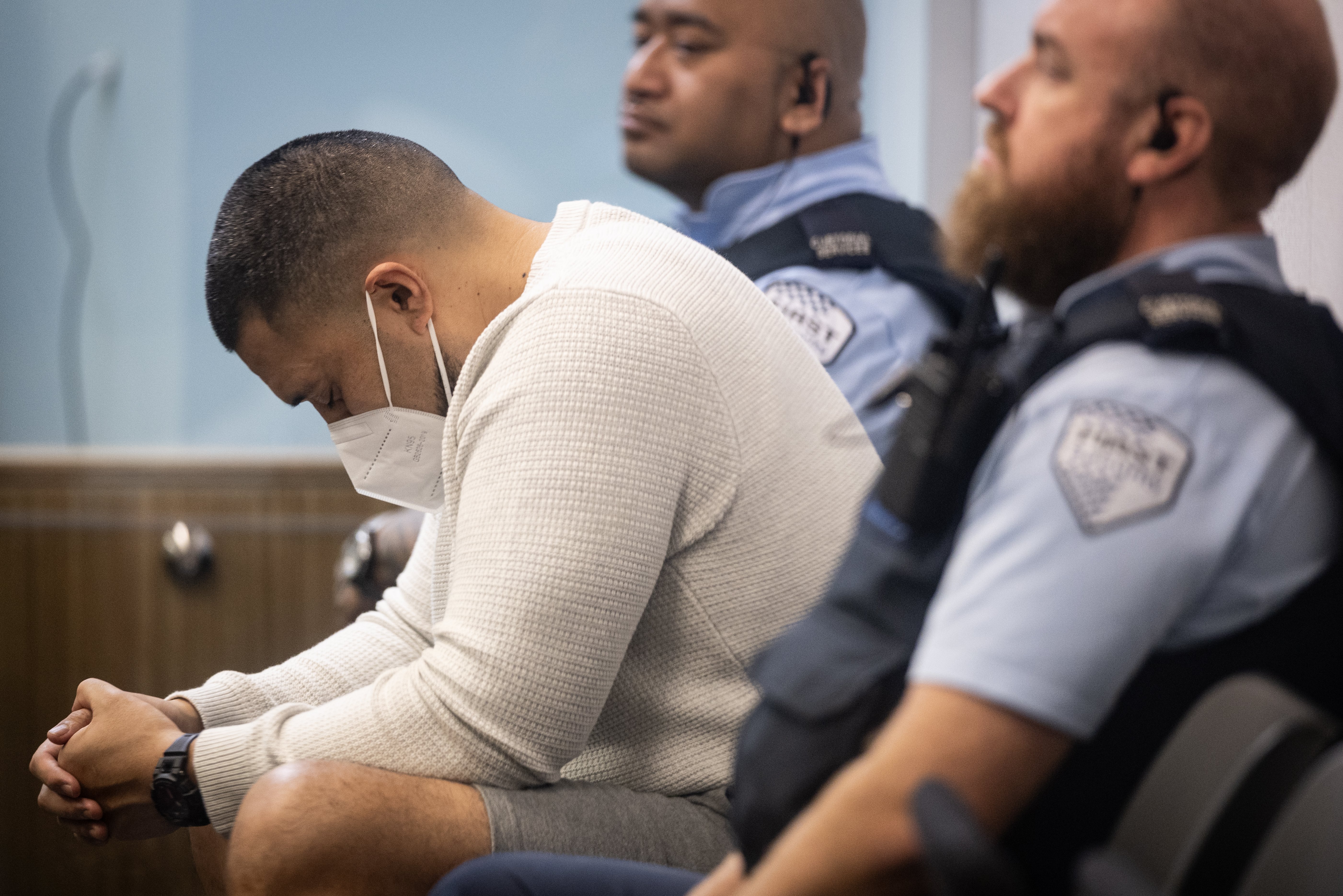 Nigel Iuvale in the High Court at Auckland at the start of the Operation Selena trial. He was found guilty of possession of methamphetamine for supply, and conspiring to import a commercial quantity of the drug from Malaysia. Photo / Jason Oxenham