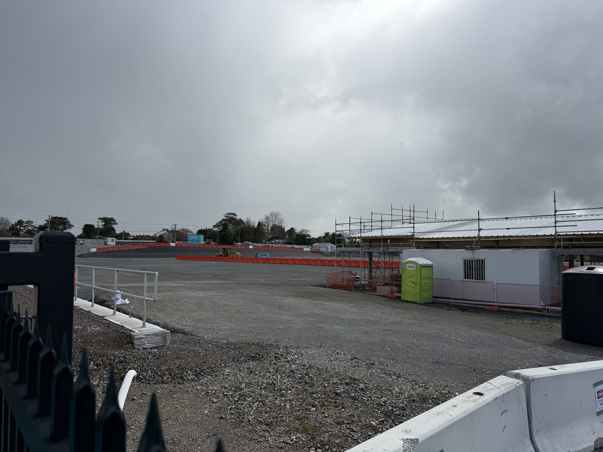 A portion of the stalled-since-January construction site on Amazon-owned land in Westgate. The photo was taken last Sunday. Amazon won't comment. Industry chatter holds that the tech giant has chosen to 