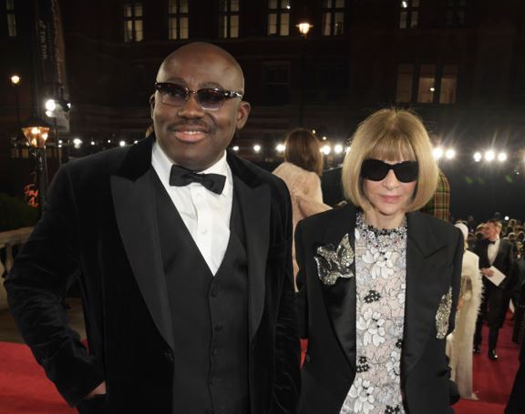Edward Enninful and Anna Wintour. Photo / Getty Images