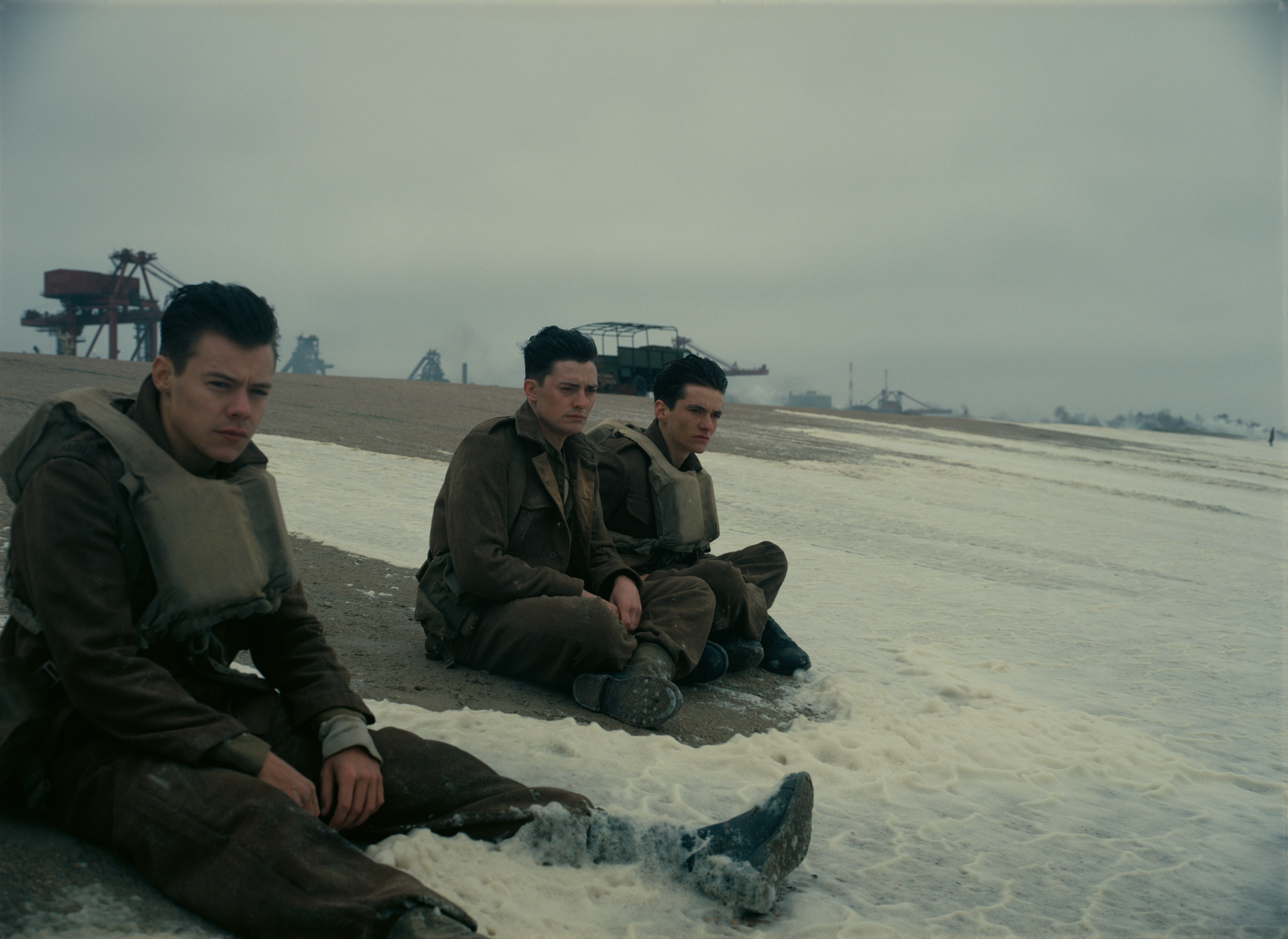 Harry Styles (left) in Dunkirk. Photo / Supplied