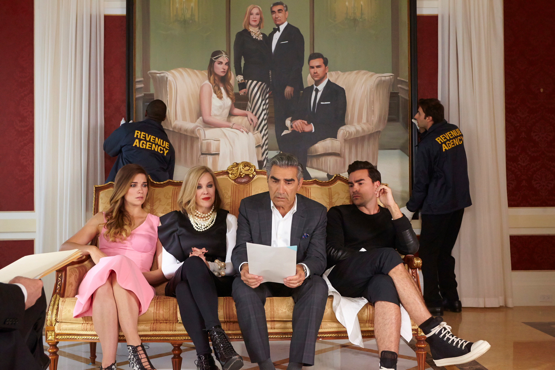 Coming up Roses: Schitt's Creek has finally blossomed into an award-winning success. Photo / Supplied