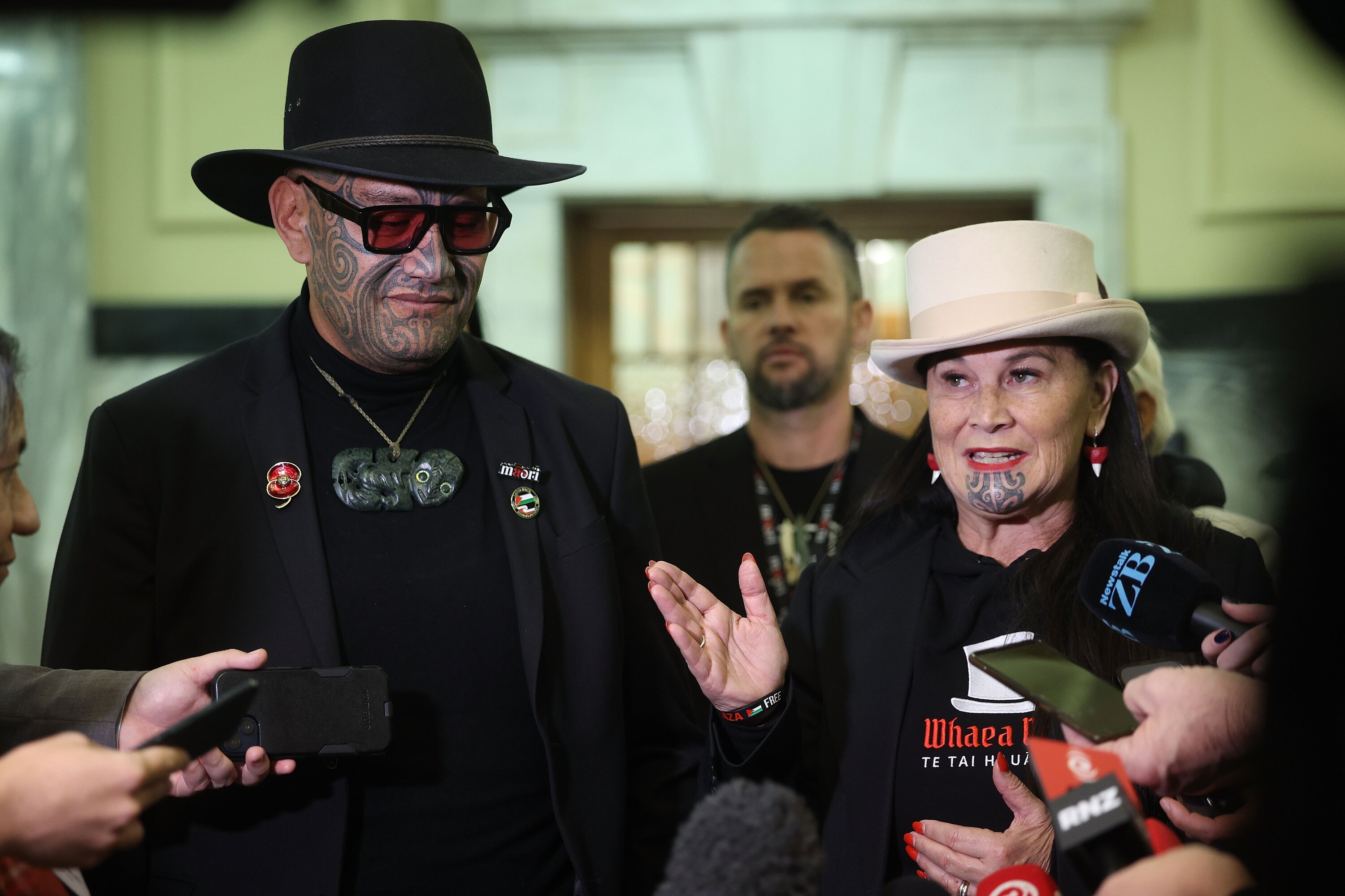 Te Pāti Māori co-leaders Rawiri Waititi (left) and Debbie Ngarewa-Packer. Photo / Marty Melville