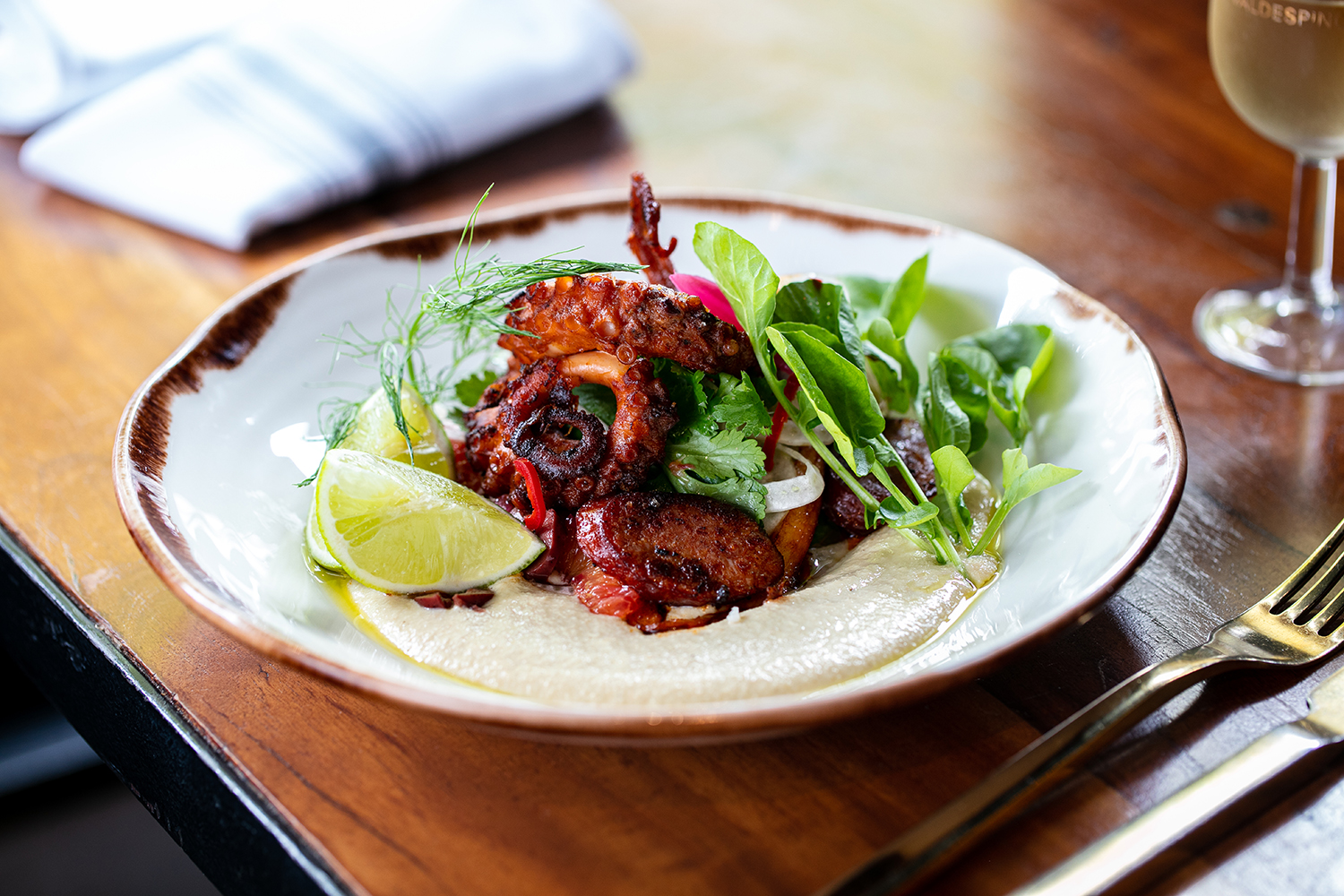 The paprika grilled octopus. Photo / Babiche Martens