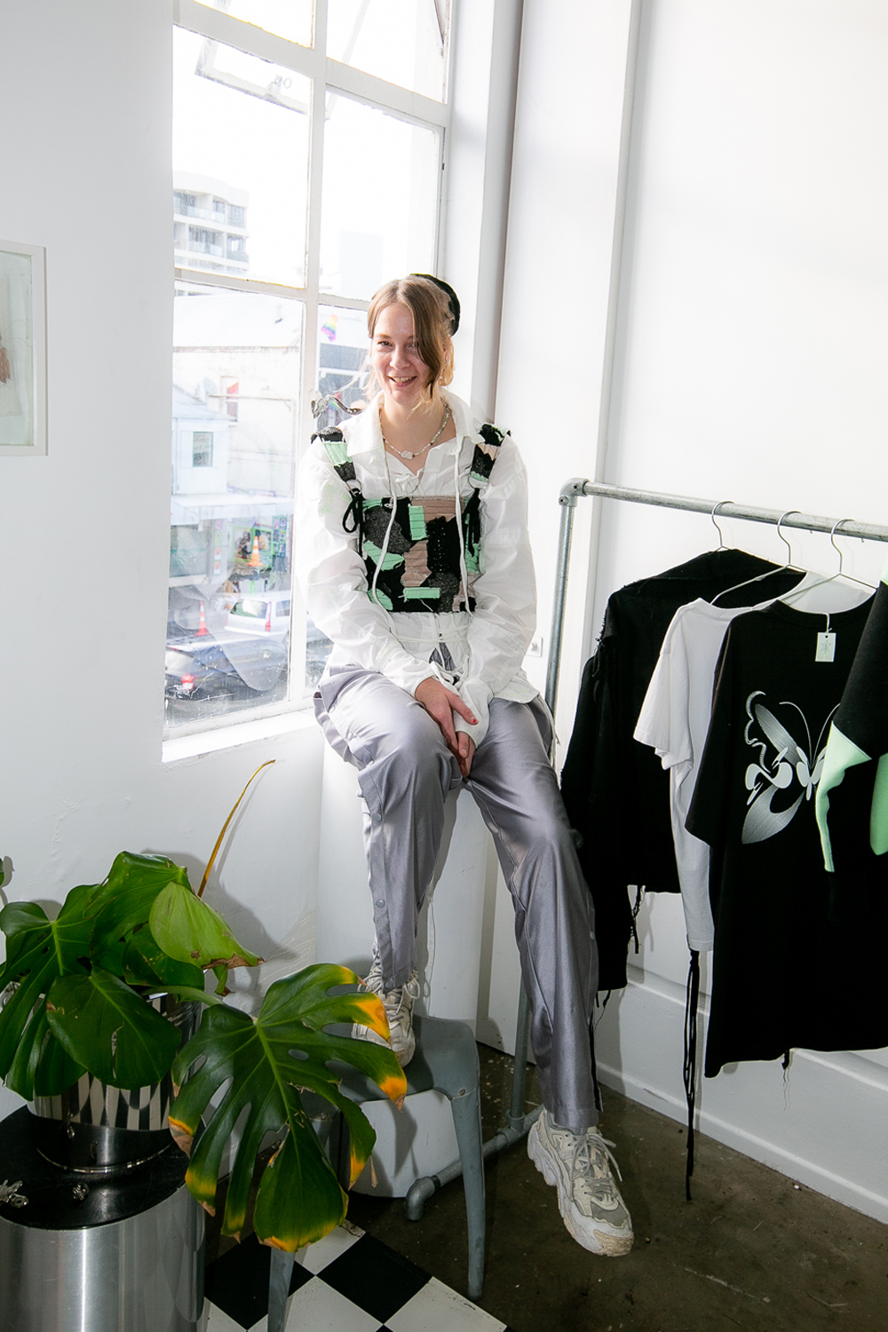 “I first started to notice the amount of textile waste that was sent to landfill that I had the desire to repurpose,” says designer Nicole Van Vuuren. Photo / Lea Jordan