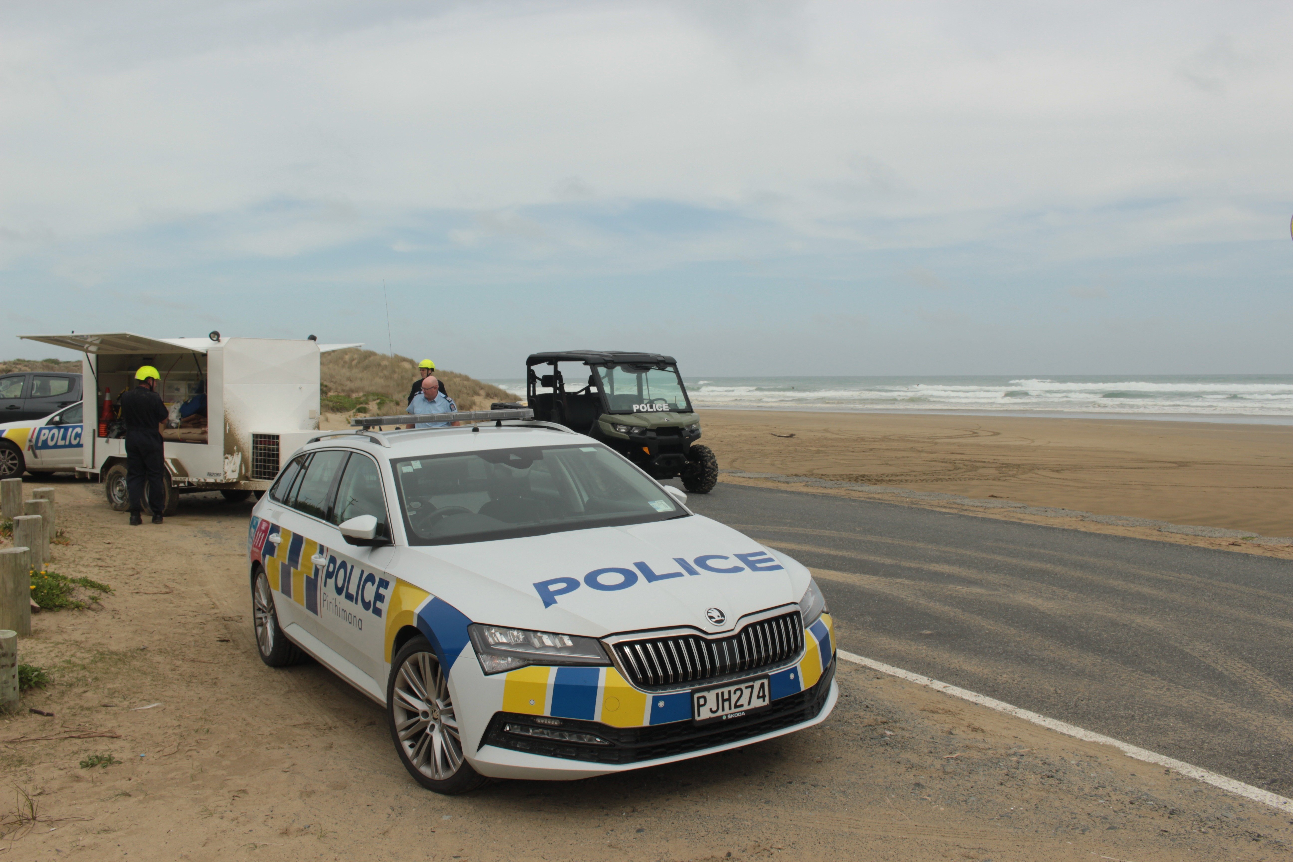 Police used the small seaside hamlet of Glinks Gully as a base for the homicide investigation of Jasmaine Corin Reihana after her remains were found in a burnt-out car in the sand dunes about 17km south. Photo / Denise Piper