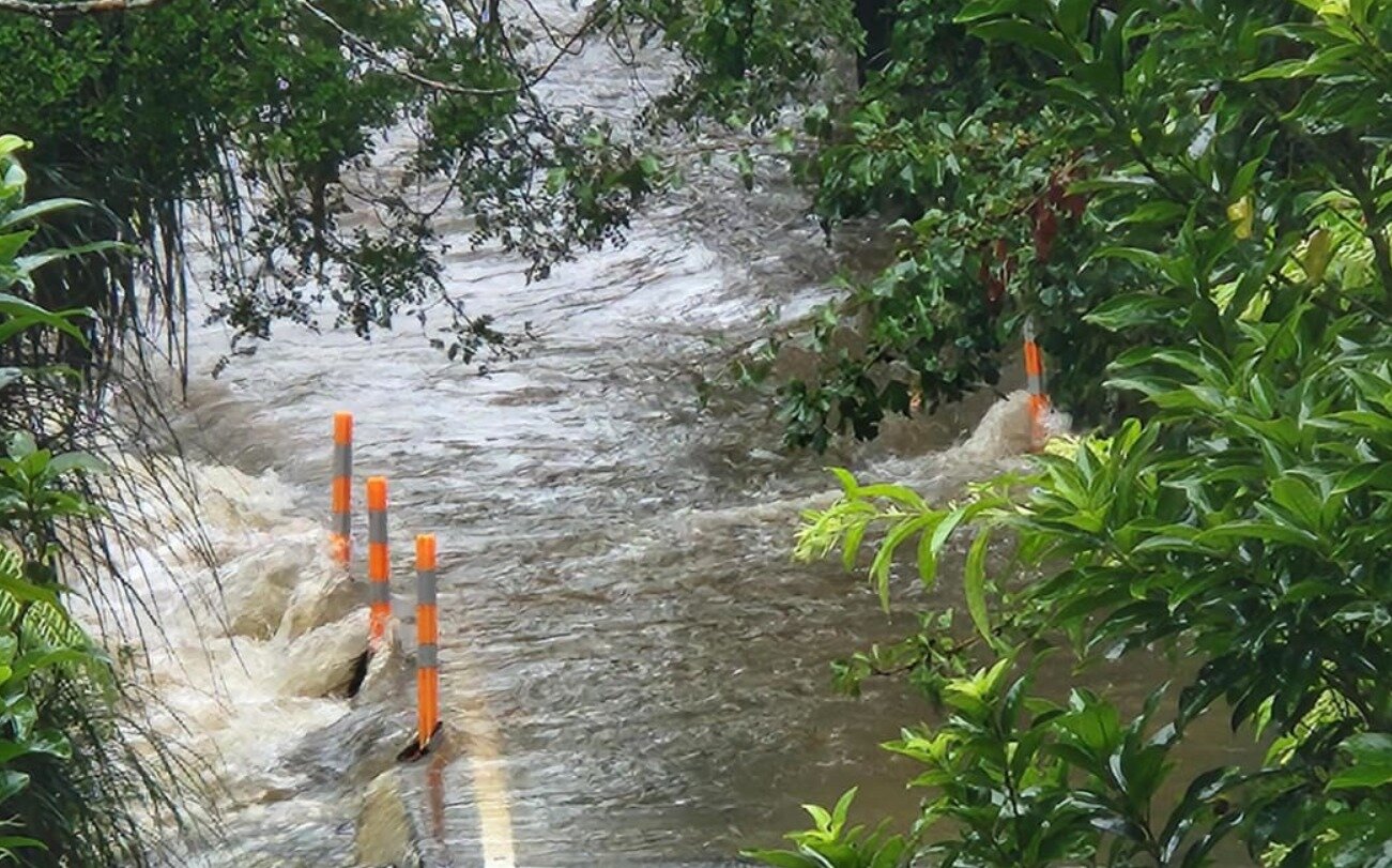 About 20 rescuers, drones and a helicopter were searching the Mahurangi River. Photo / Lucy Xia, RNZ