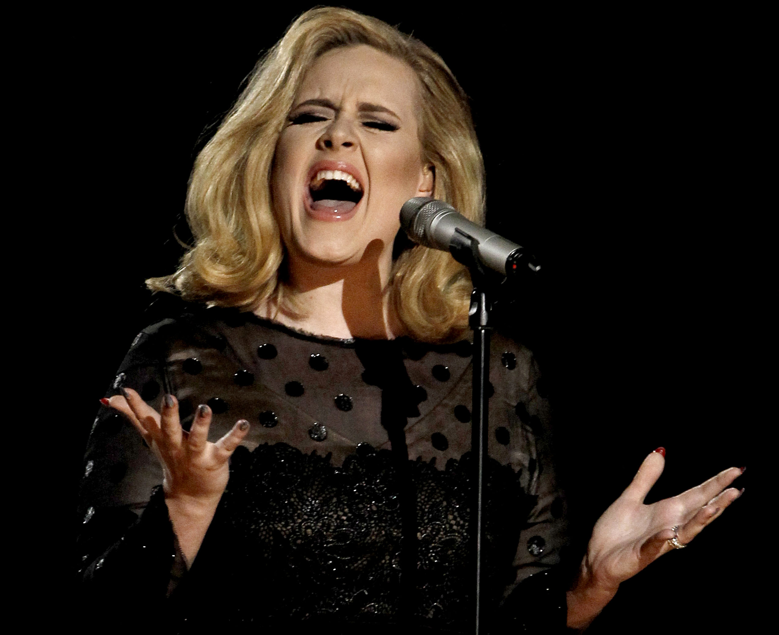 Adele is one of the musicians who won't be available on the app anymore. Photo / AP