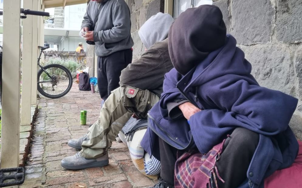 Rough sleepers in New Plymouth. Photo: RNZ / Robin Martin