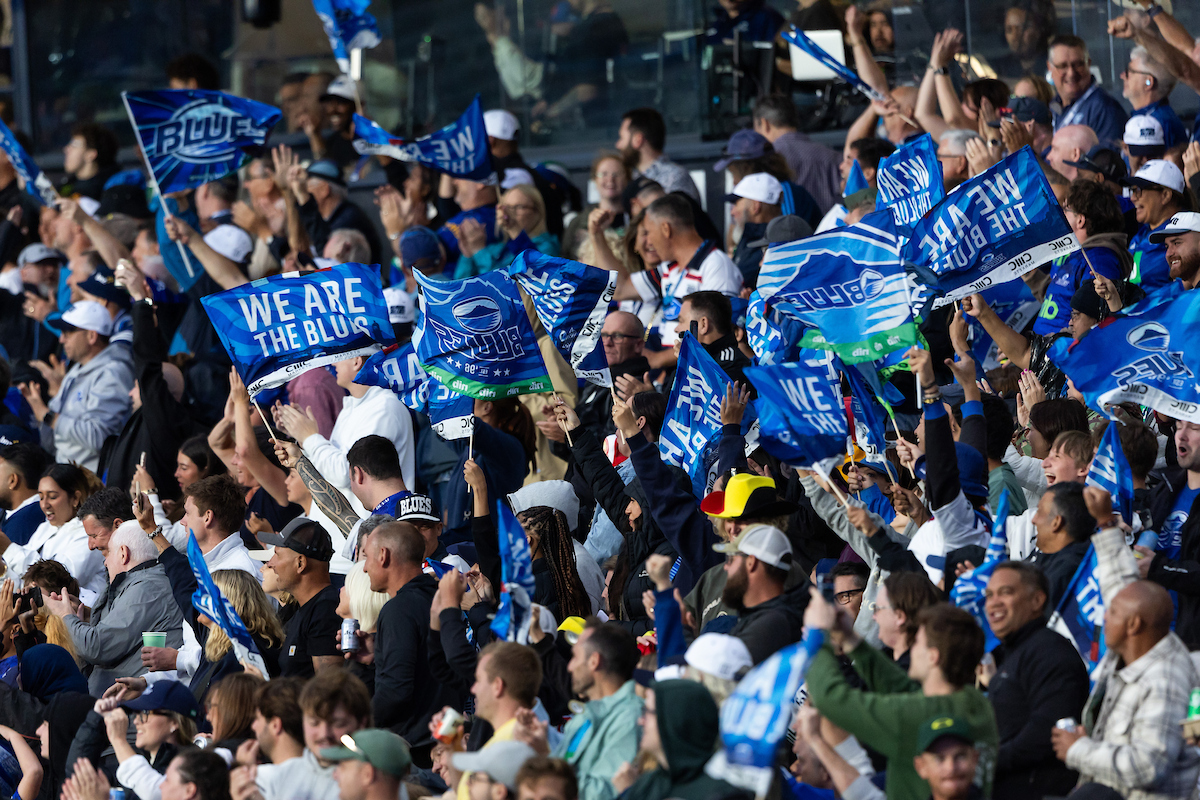 Blues fans at Eden Park. Photo / Photosport